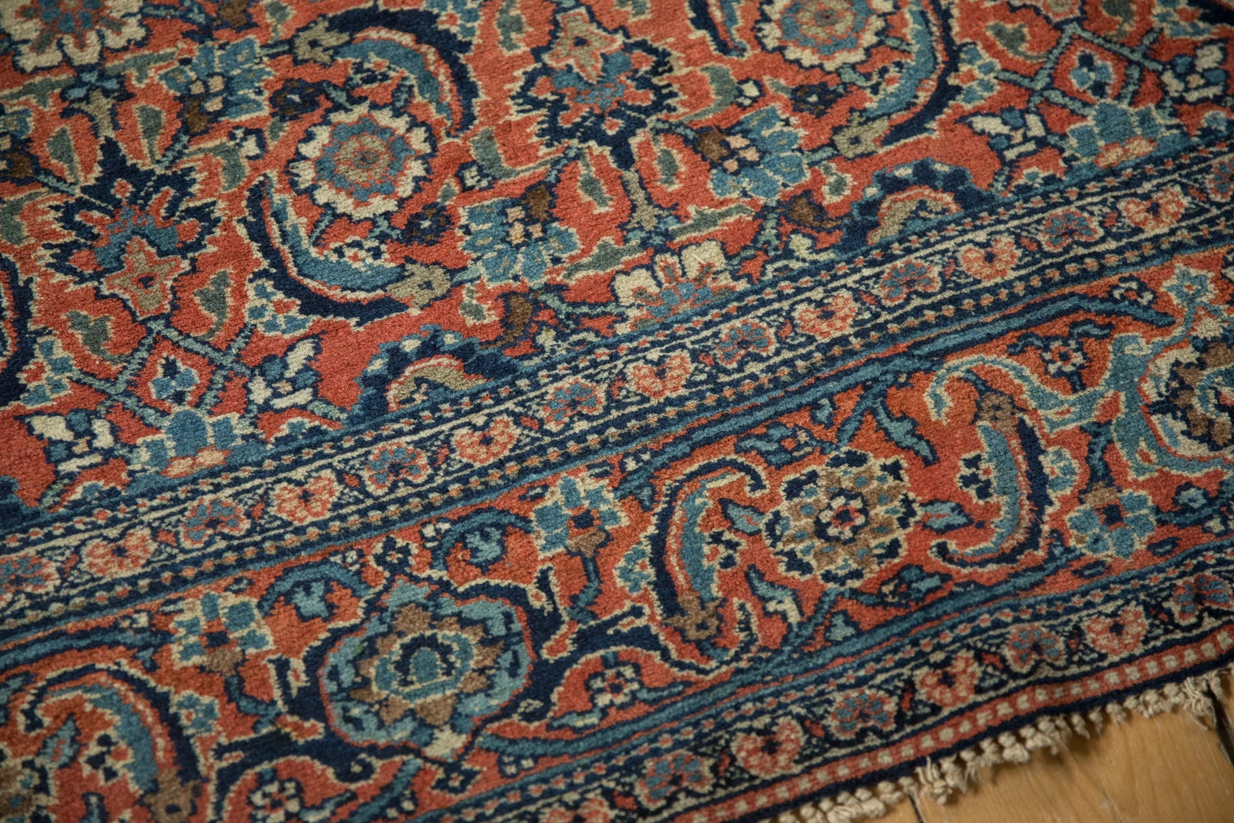 6x7.5 Vintage Tabriz Carpet - Image 9