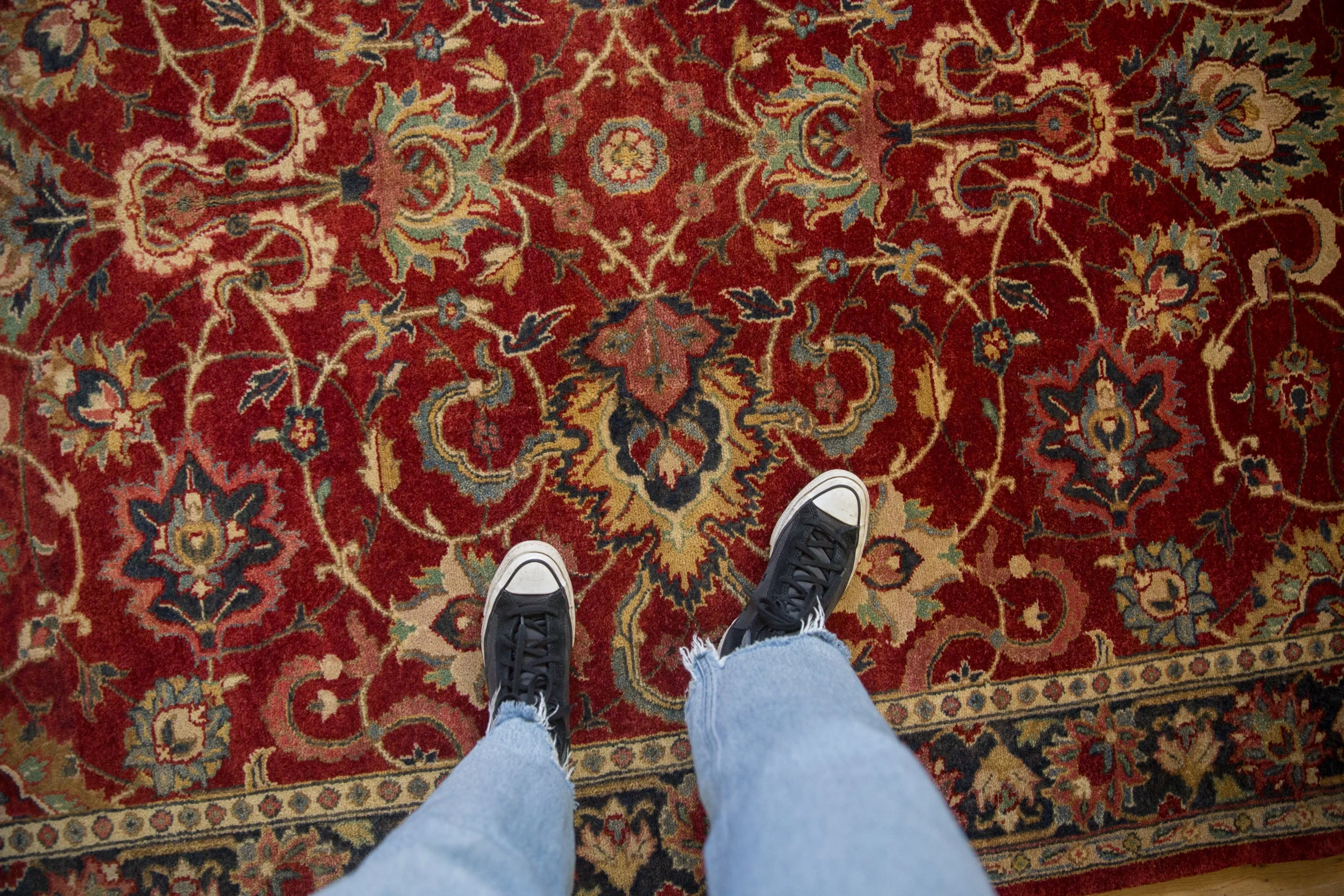 6x8.5 Vintage Agra Carpet - Image 2