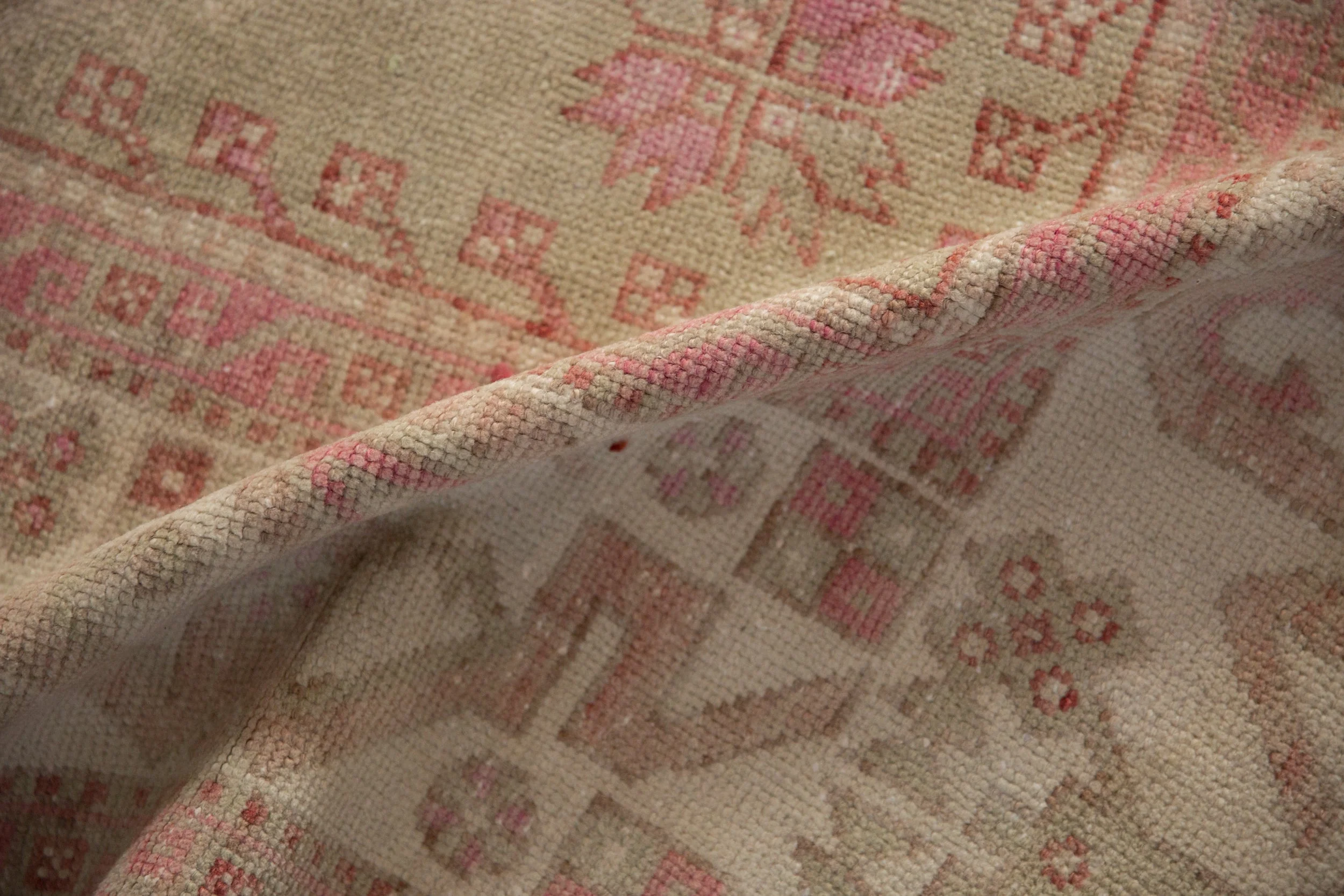 6x8.5 Vintage Distressed Oushak Carpet - Image 11