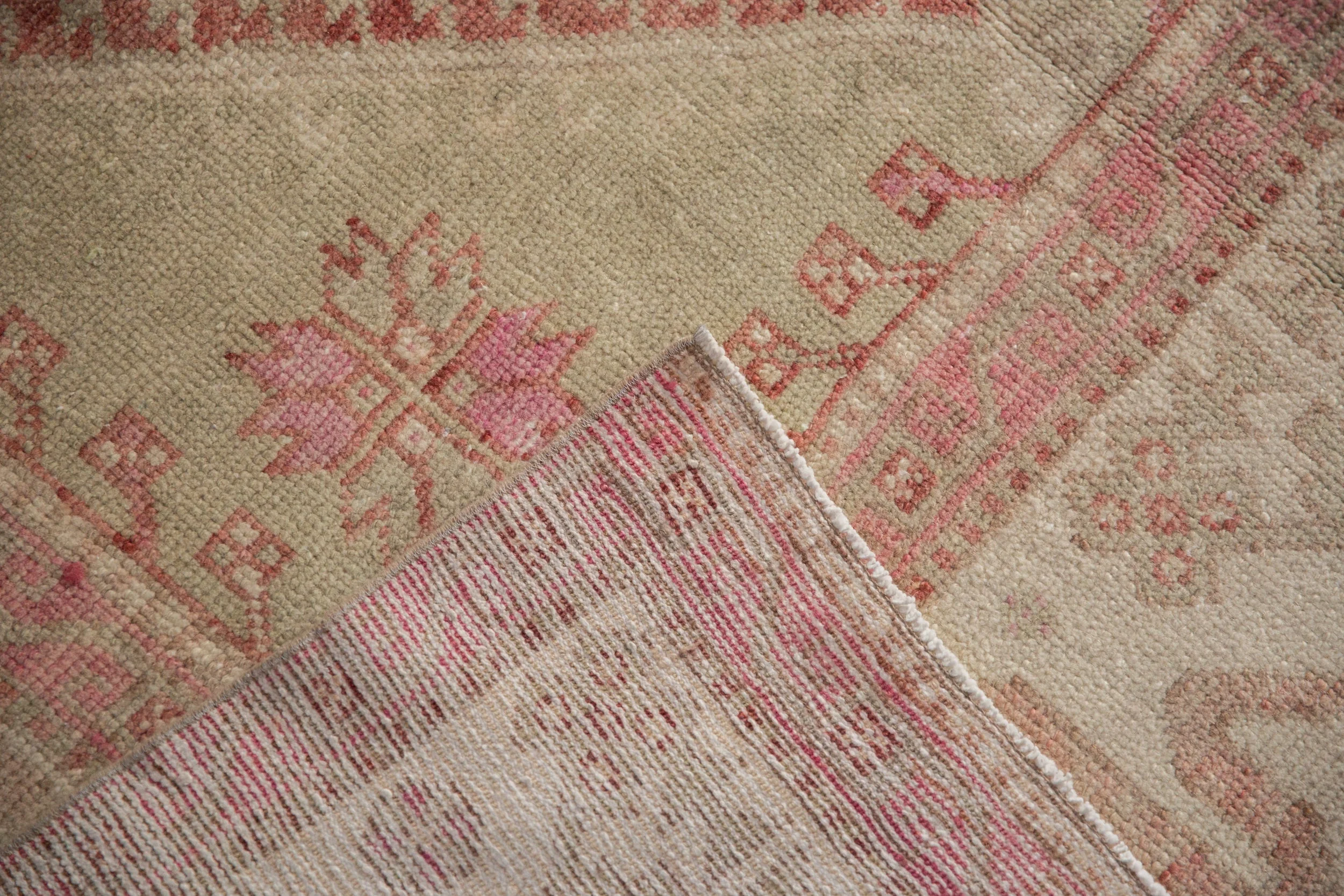 6x8.5 Vintage Distressed Oushak Carpet - Image 12