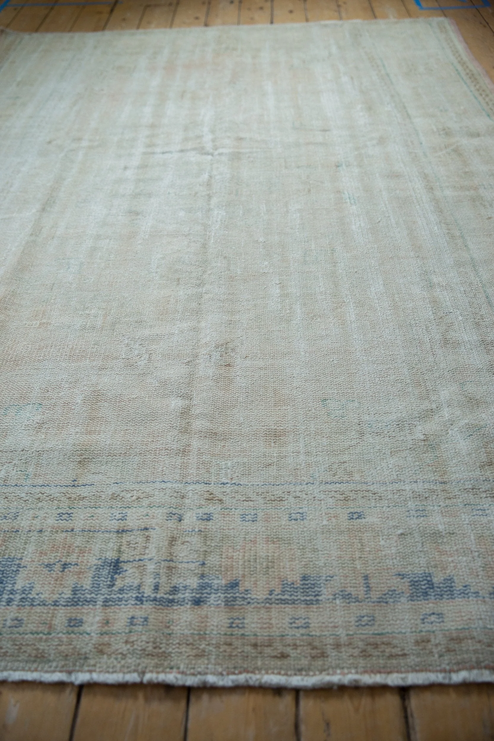 6x8.5 Vintage Distressed Oushak Carpet - Image 6