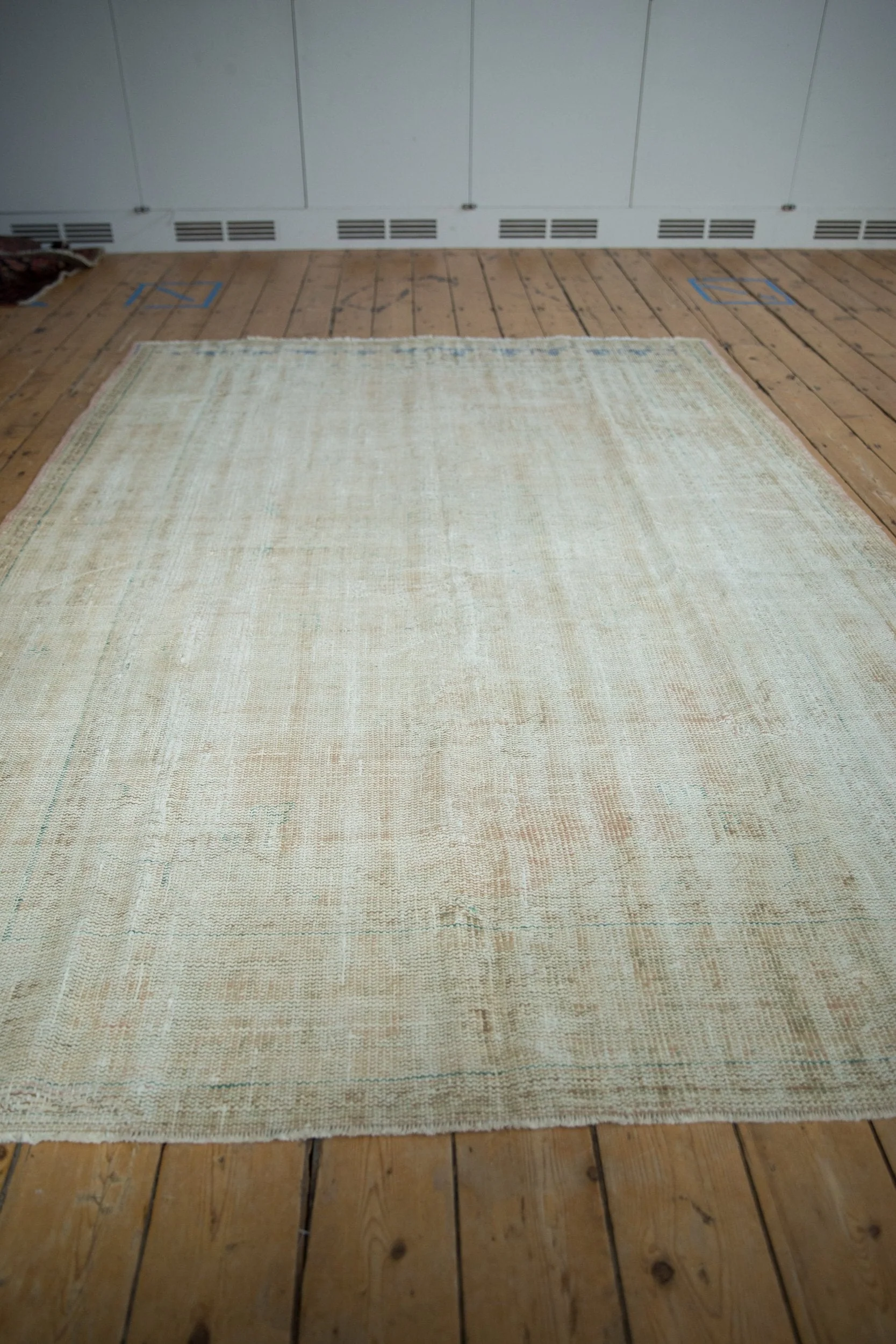 6x8.5 Vintage Distressed Oushak Carpet - Image 8