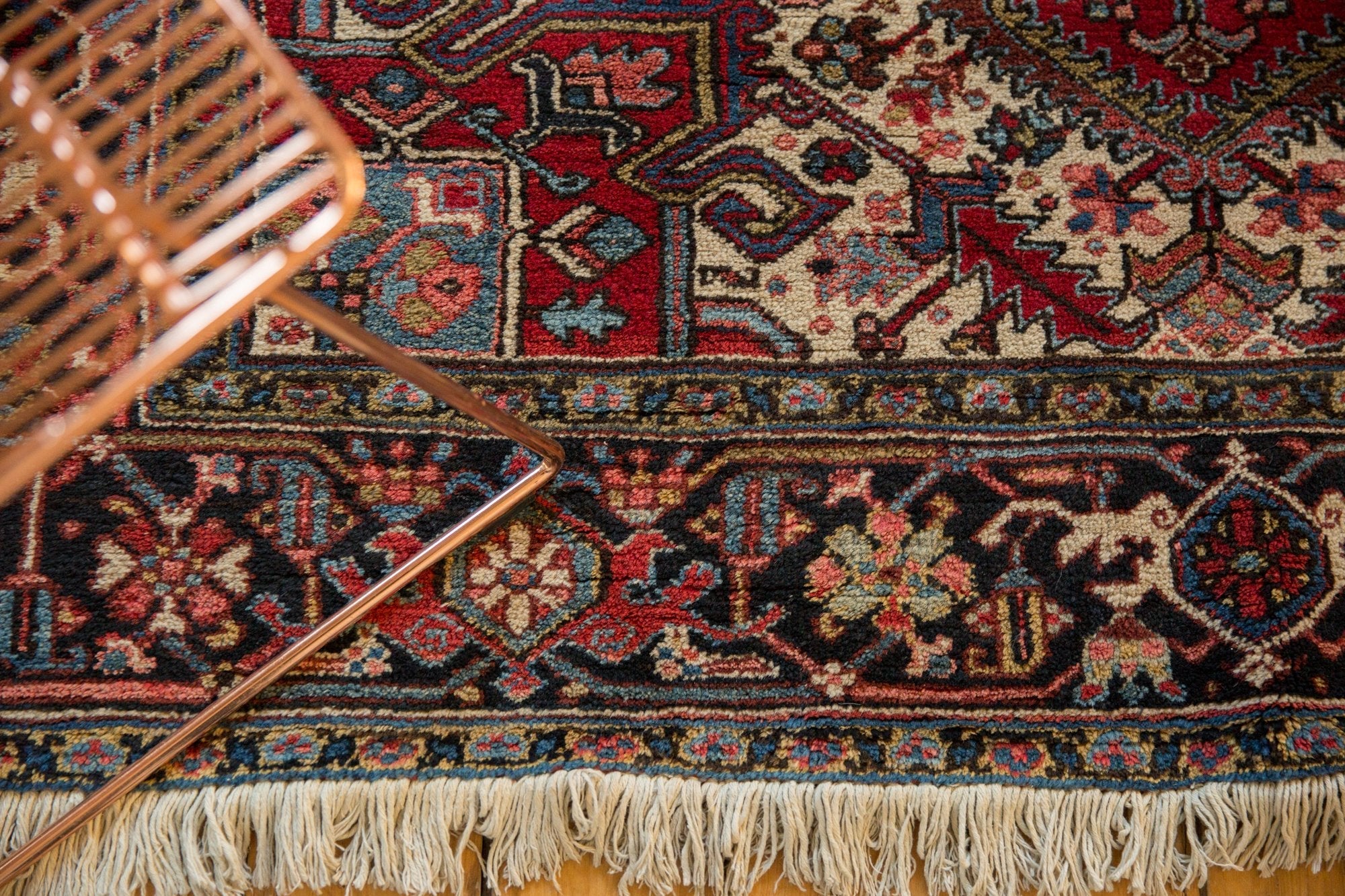 6x8.5 Vintage Heriz Carpet - Image 5