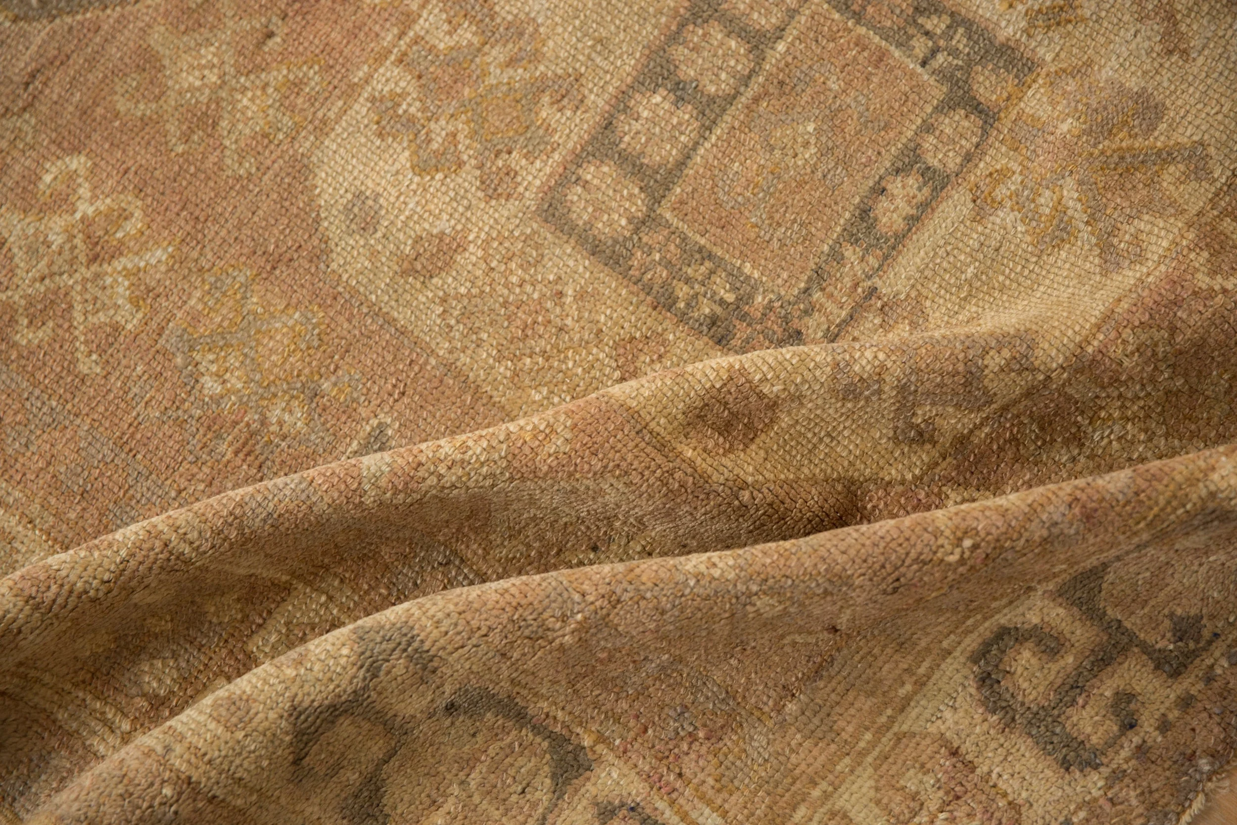 6x8 Vintage Distressed Oushak Carpet - Image 10