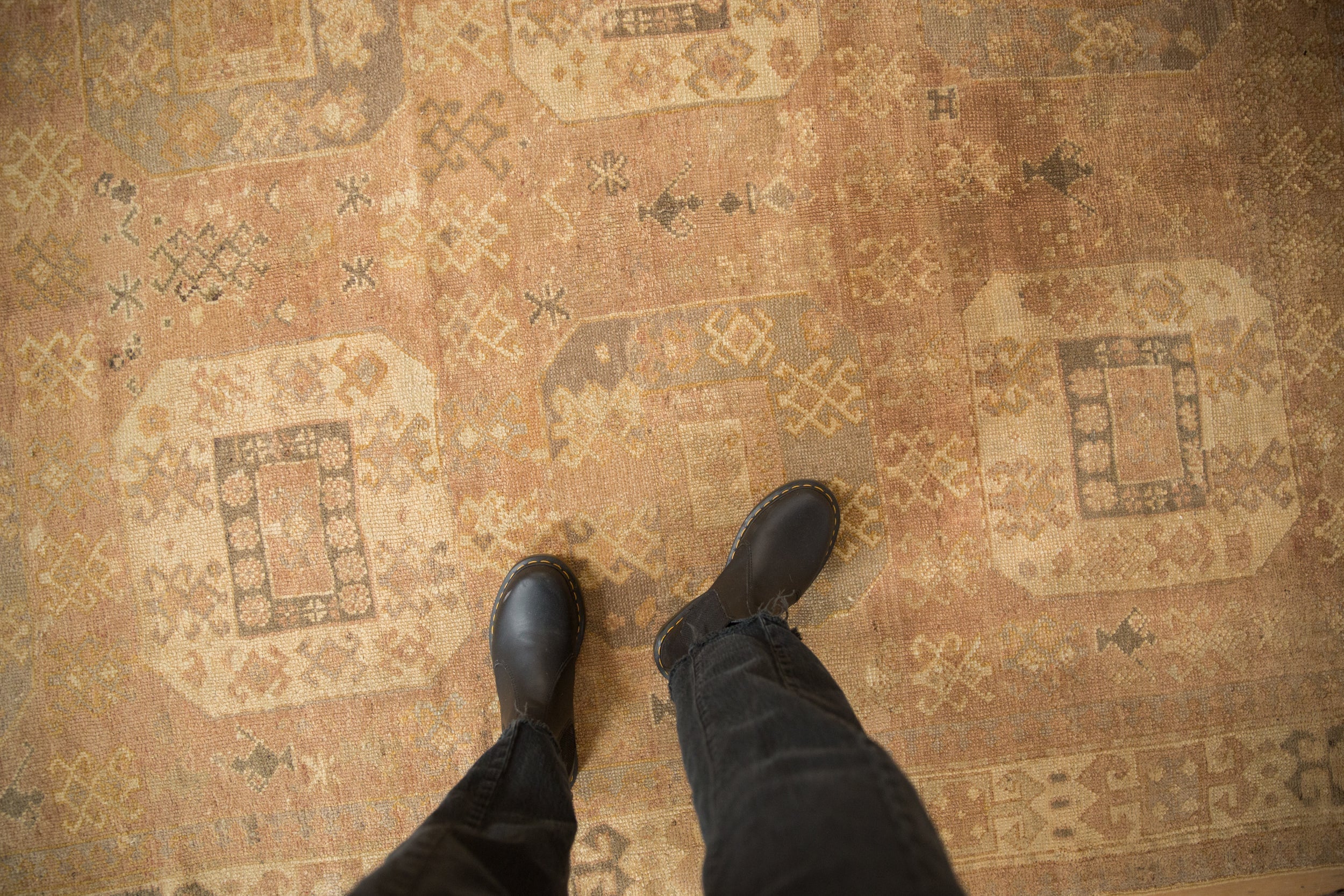 6x8 Vintage Distressed Oushak Carpet - Image 2