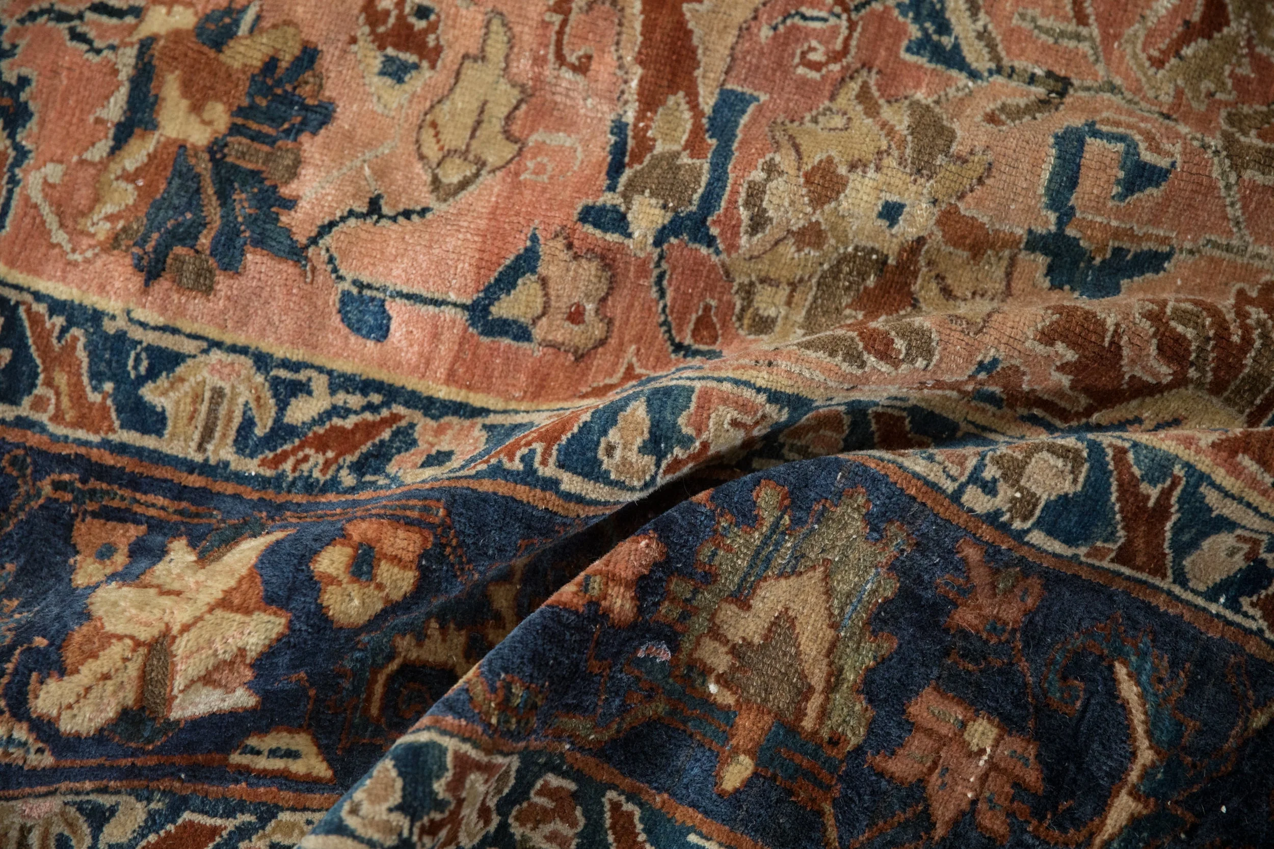 6x9.5 Antique Fine Distressed Lilihan Carpet - Image 12