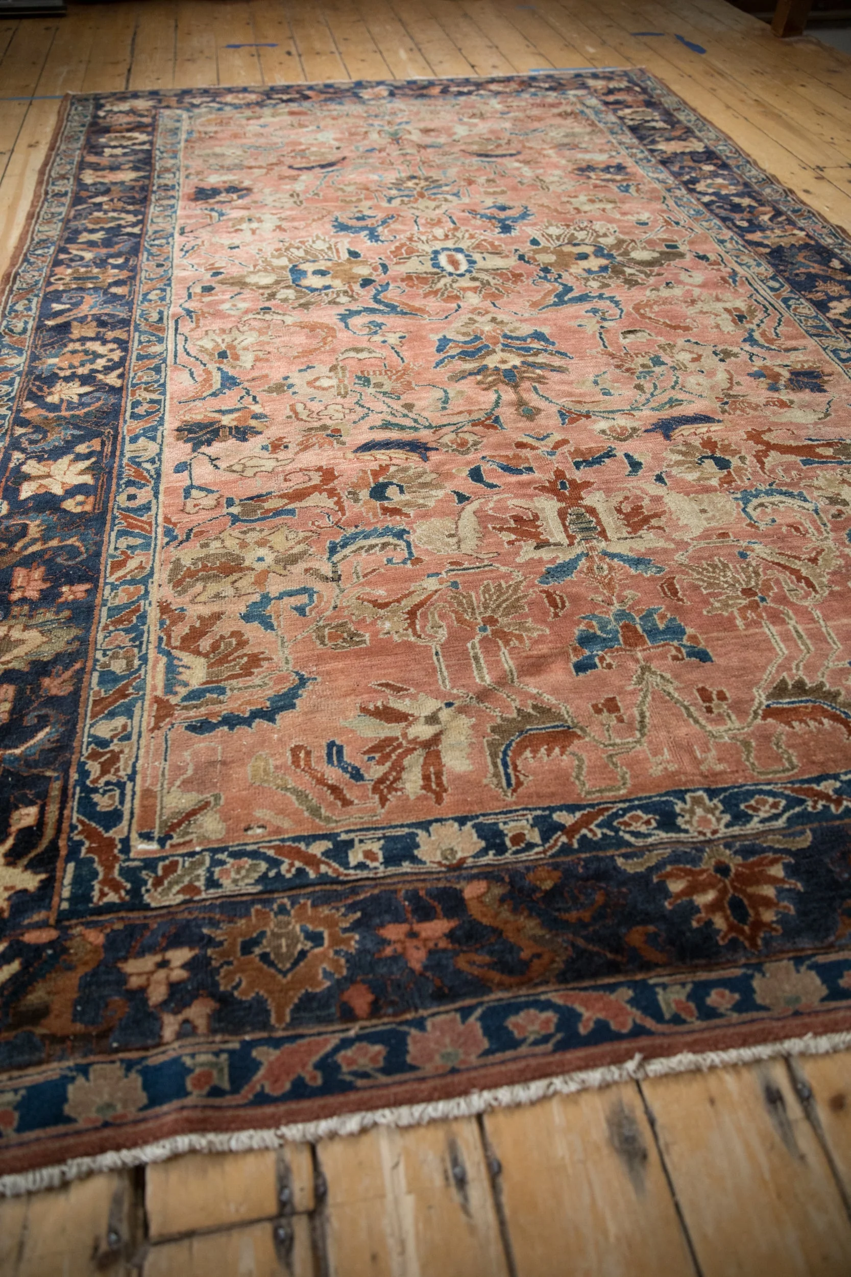 6x9.5 Antique Fine Distressed Lilihan Carpet - Image 8