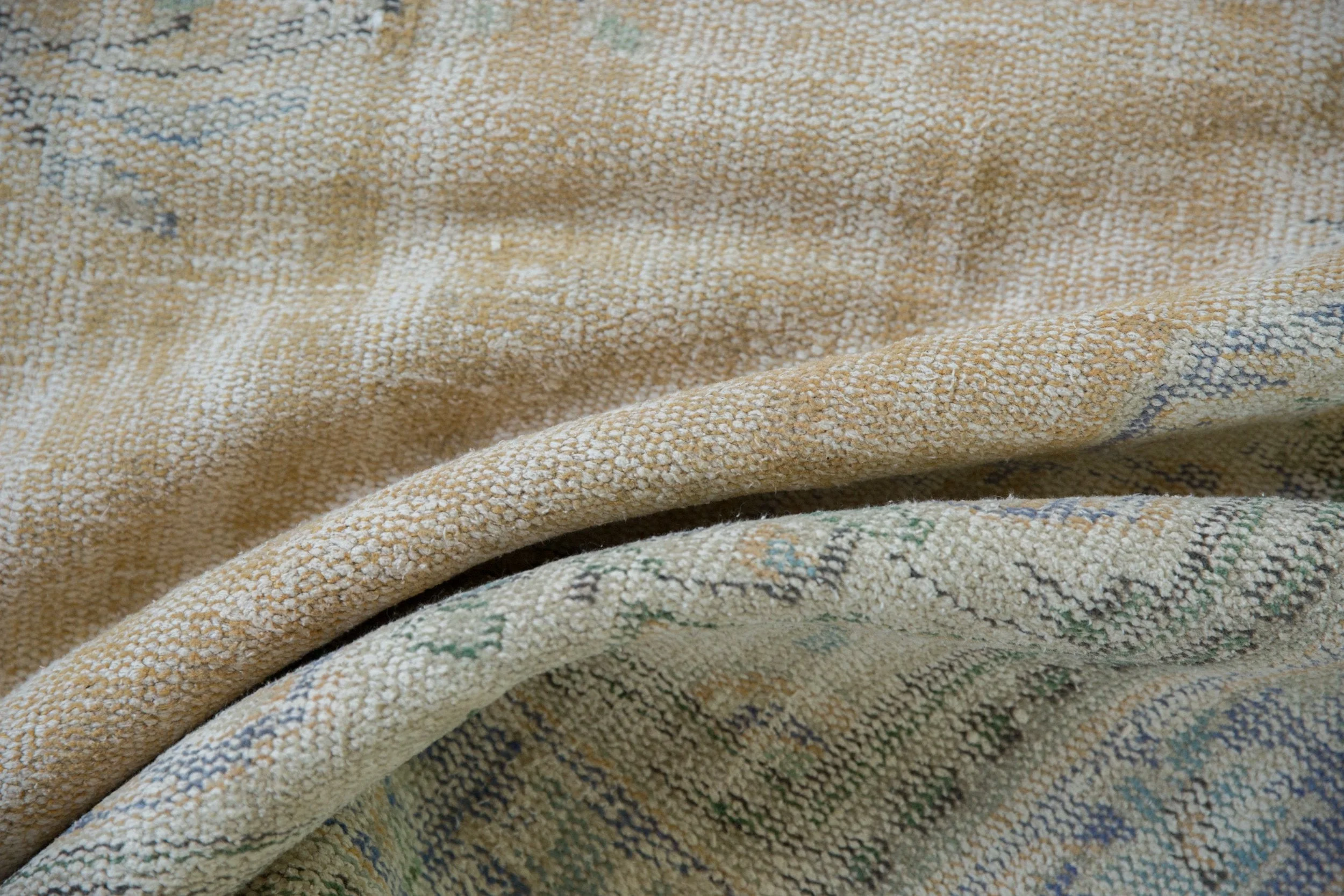6x9.5 Vintage Distressed Oushak Carpet - Image 11