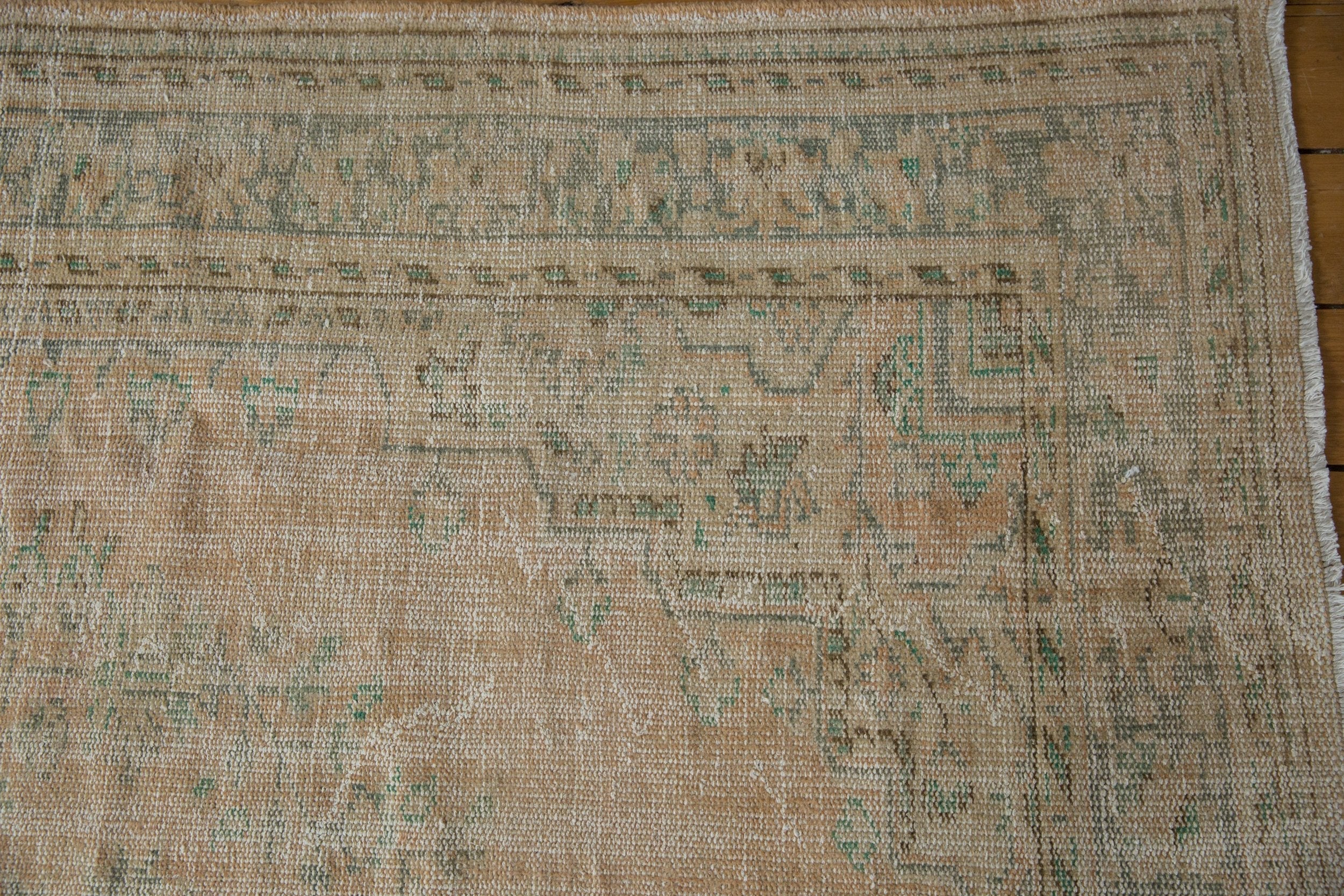 6x9.5 Vintage Distressed Oushak Carpet - Image 11