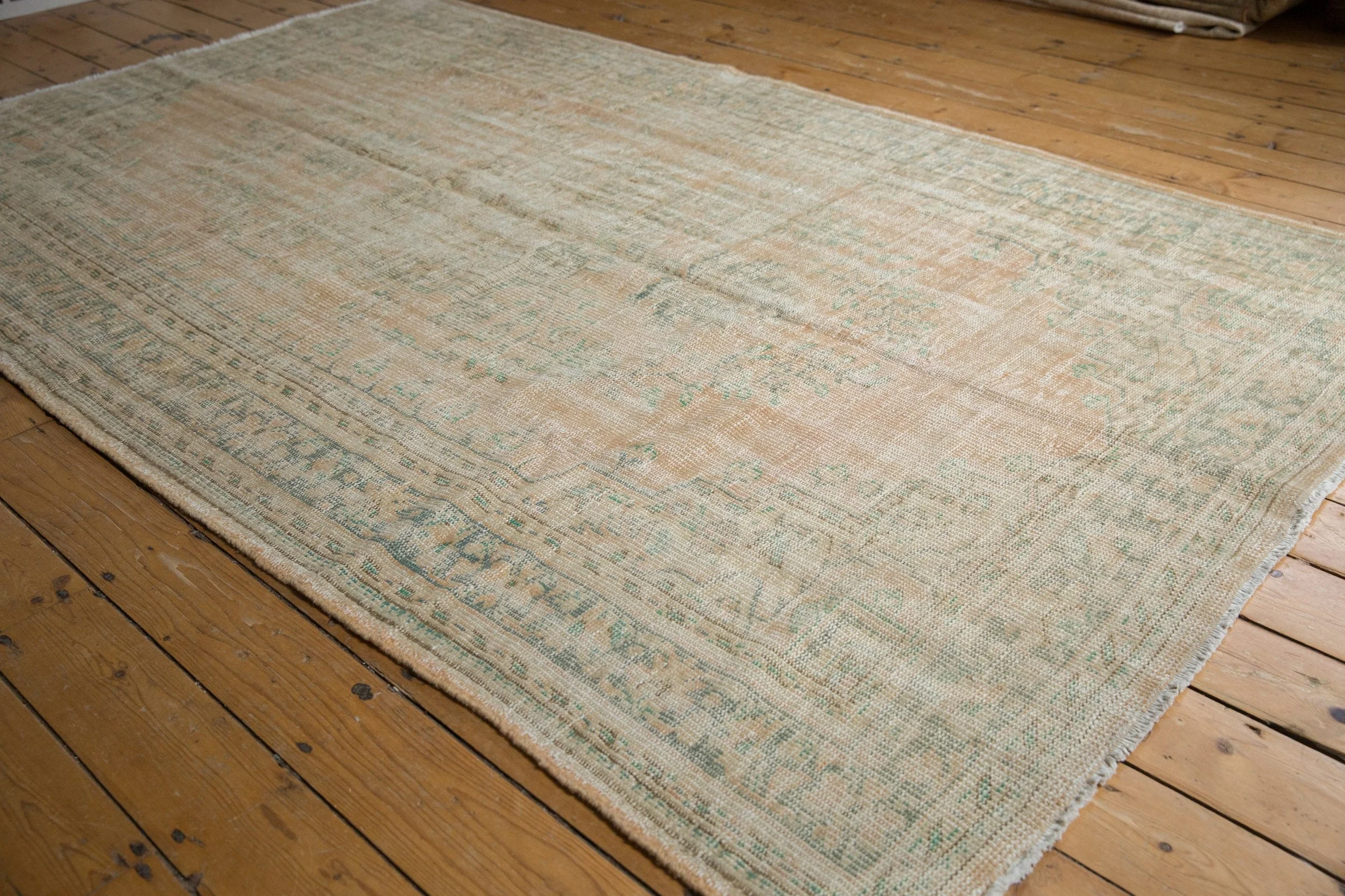 6x9.5 Vintage Distressed Oushak Carpet - Image 3