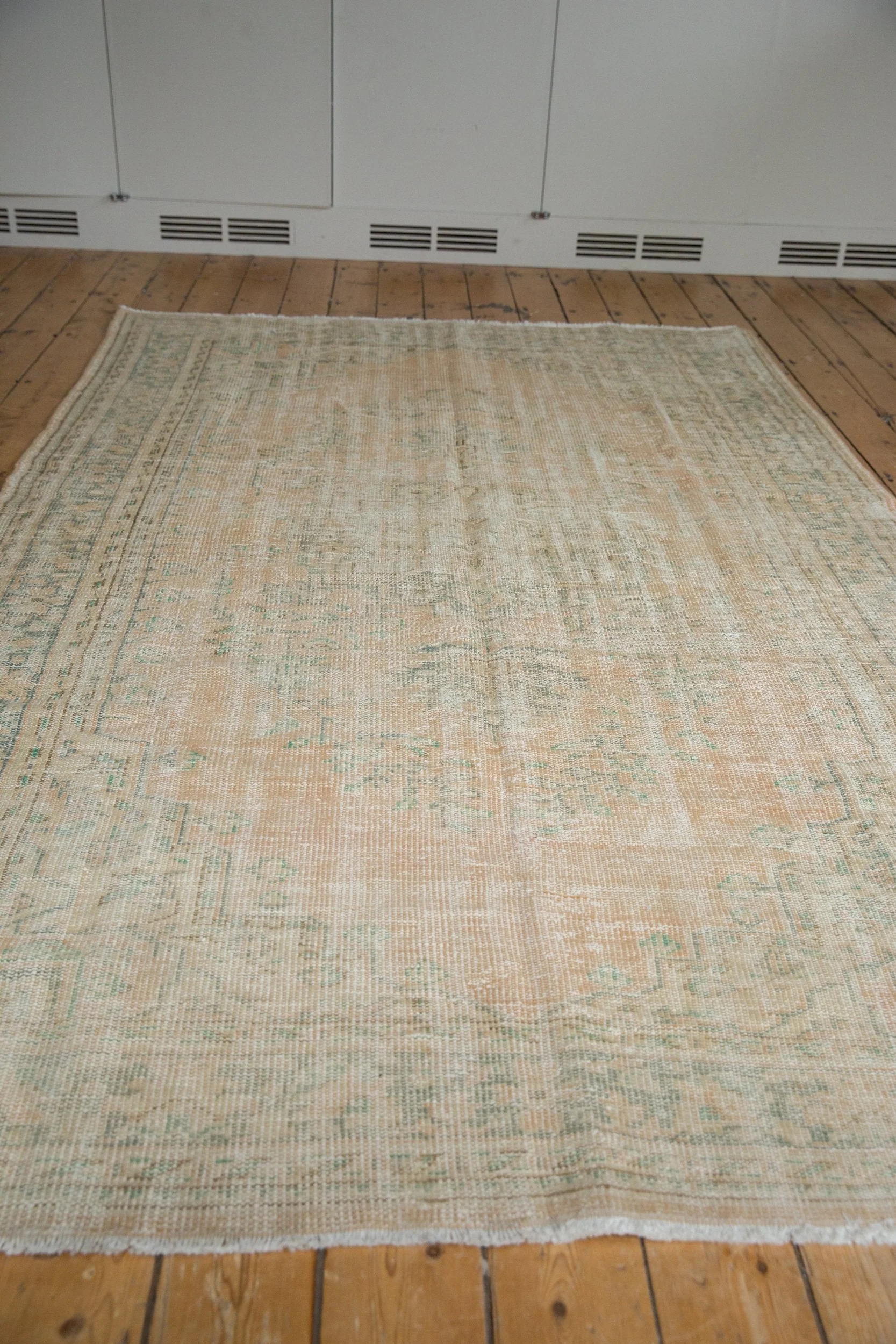 6x9.5 Vintage Distressed Oushak Carpet - Image 4
