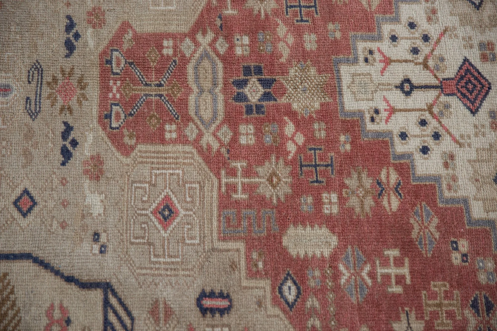 6x9.5 Vintage Distressed Oushak Carpet - Image 13