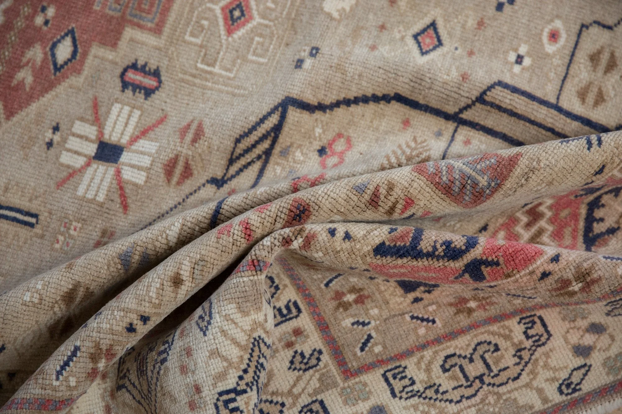 6x9.5 Vintage Distressed Oushak Carpet - Image 14