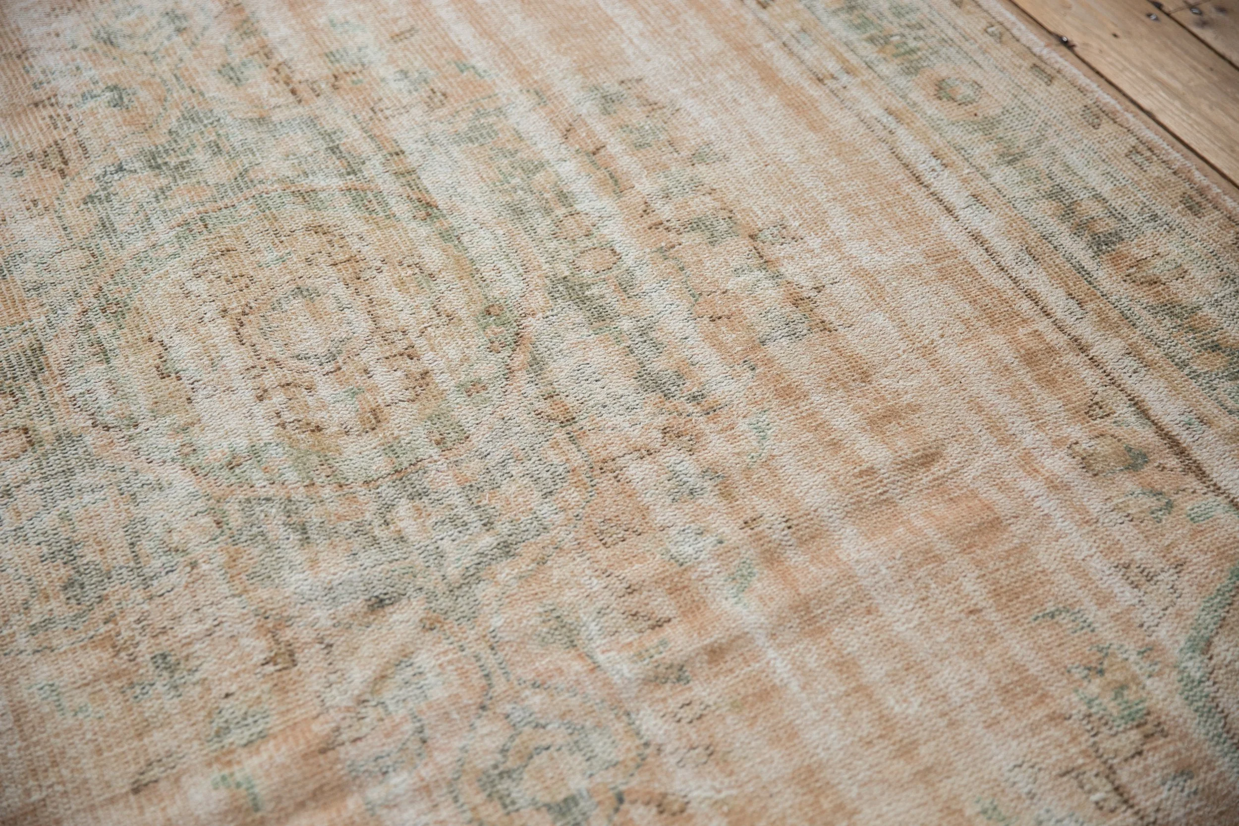 6x9.5 Vintage Distressed Oushak Carpet - Image 7
