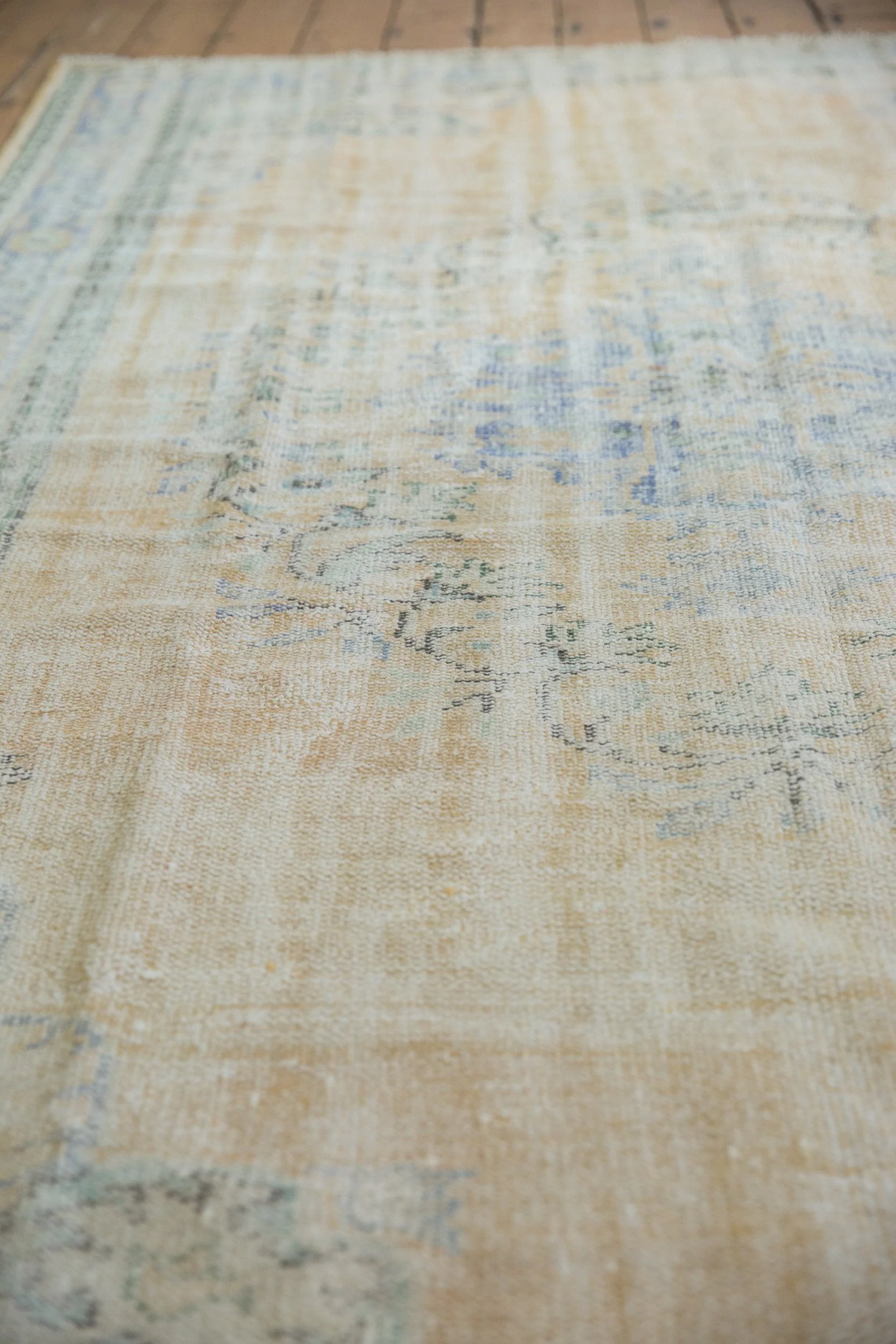 6x9.5 Vintage Distressed Oushak Carpet - Image 4