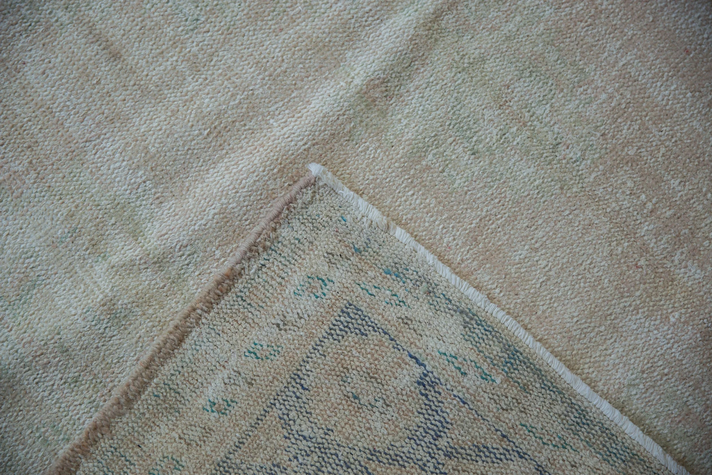 6x9.5 Vintage Distressed Oushak Carpet - Image 10