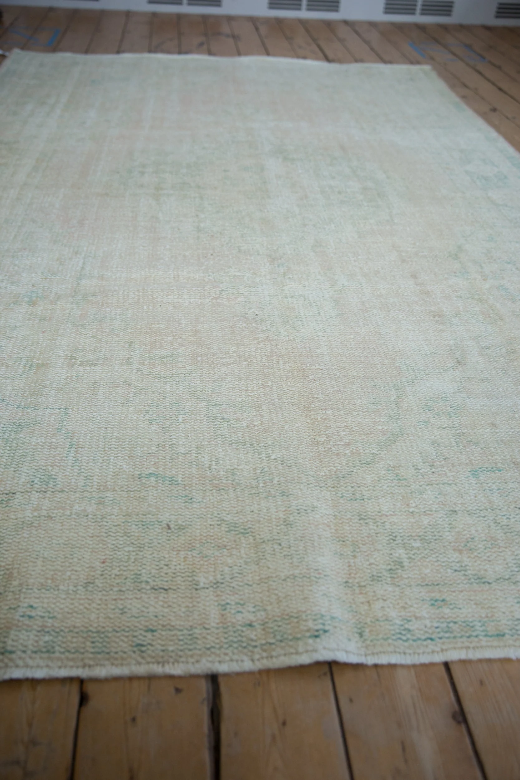 6x9.5 Vintage Distressed Oushak Carpet - Image 4
