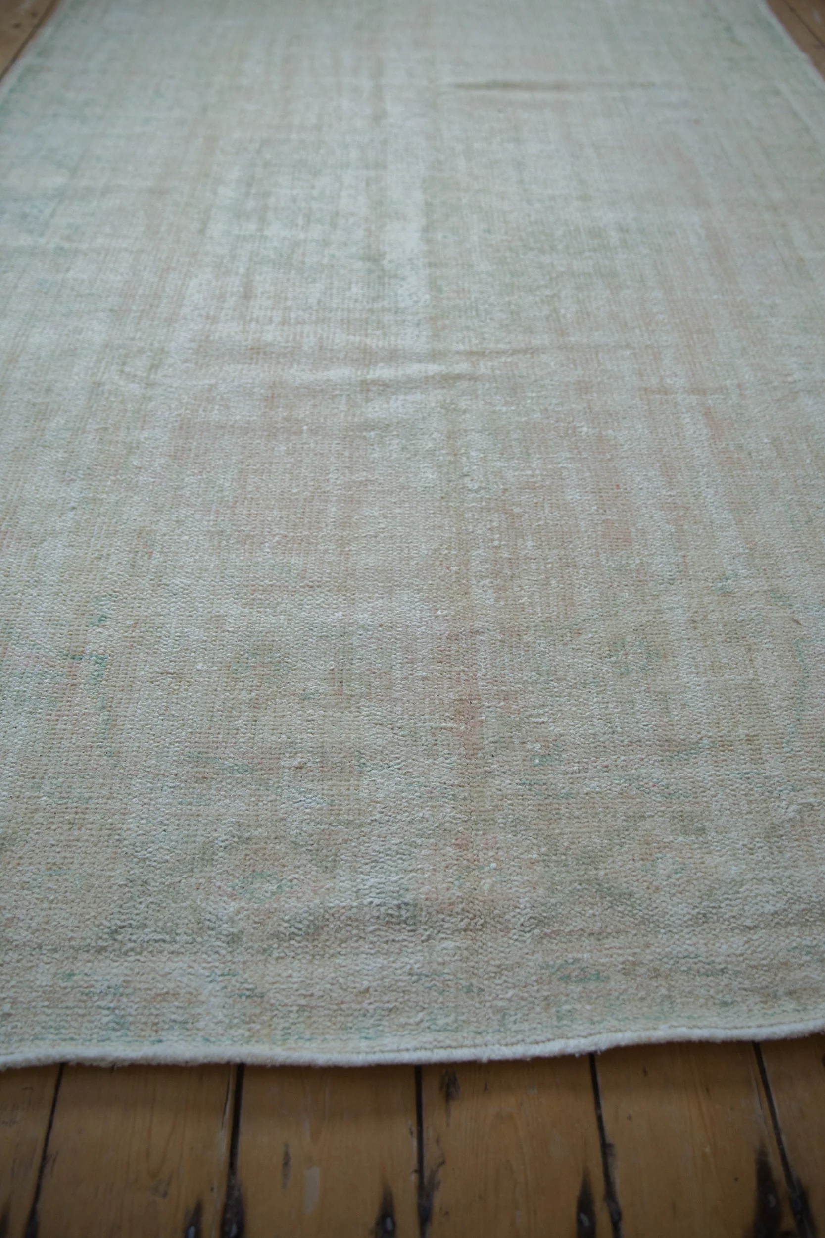 6x9.5 Vintage Distressed Oushak Carpet - Image 7
