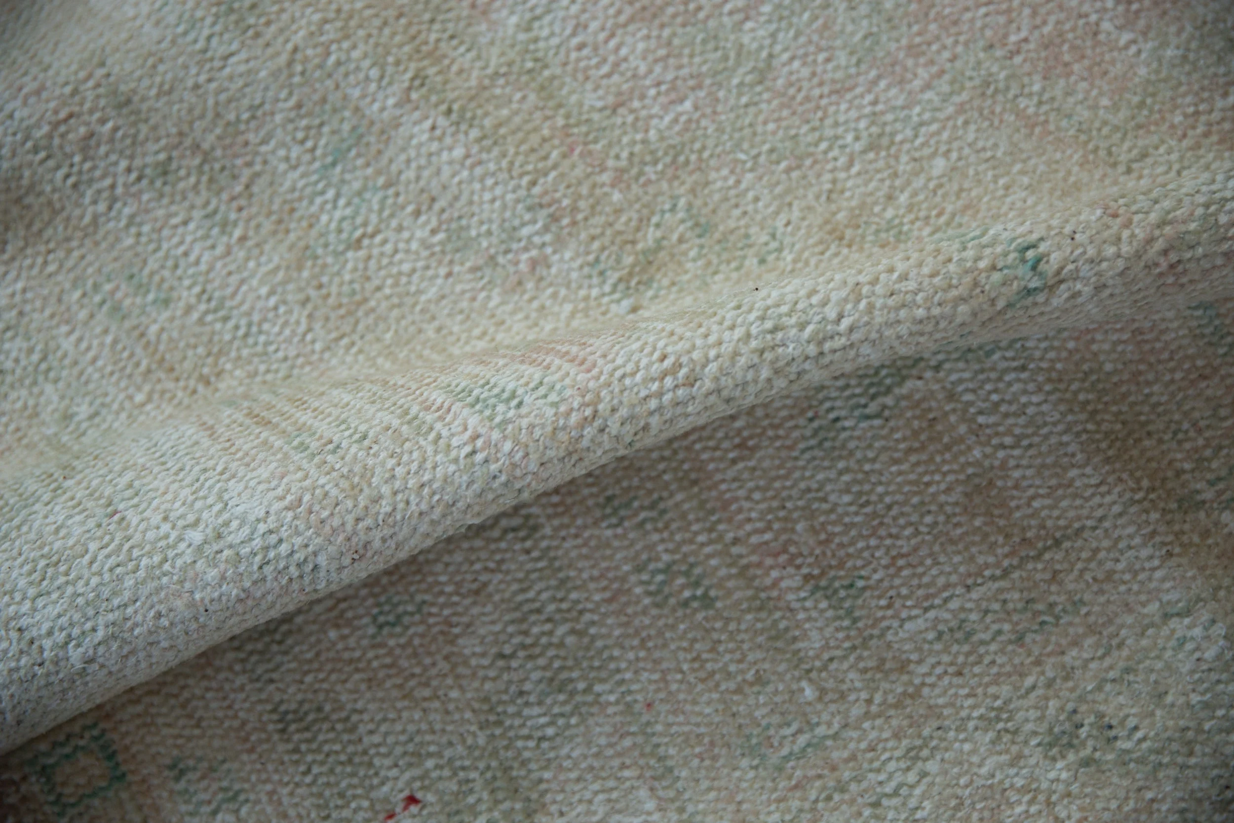 6x9.5 Vintage Distressed Oushak Carpet - Image 9