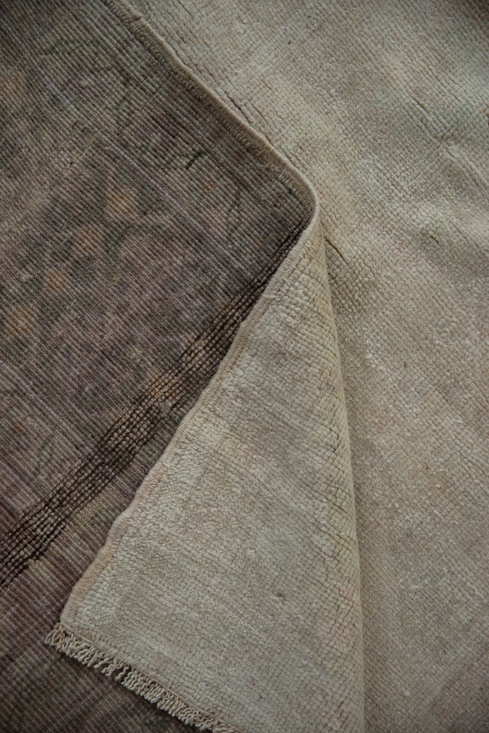 6x9.5 Vintage Distressed Oushak Carpet - Image 10