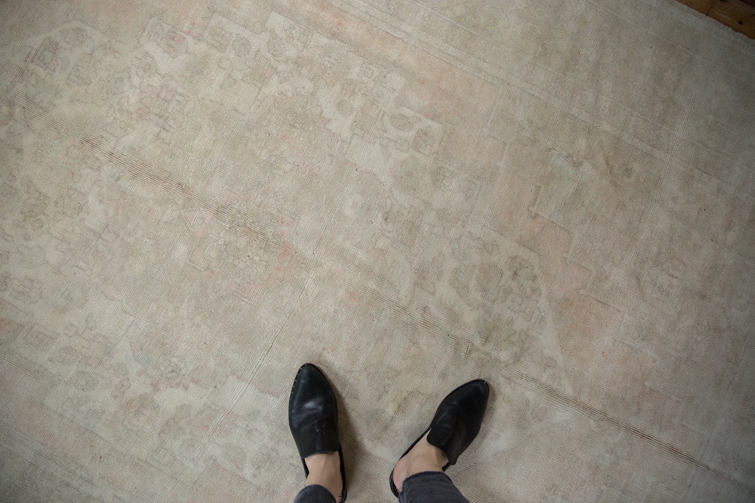 6x9.5 Vintage Distressed Oushak Carpet - Image 2