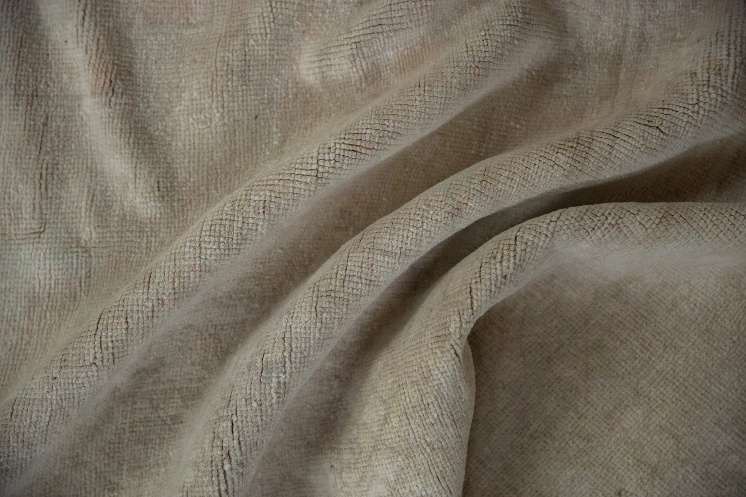 6x9.5 Vintage Distressed Oushak Carpet - Image 9