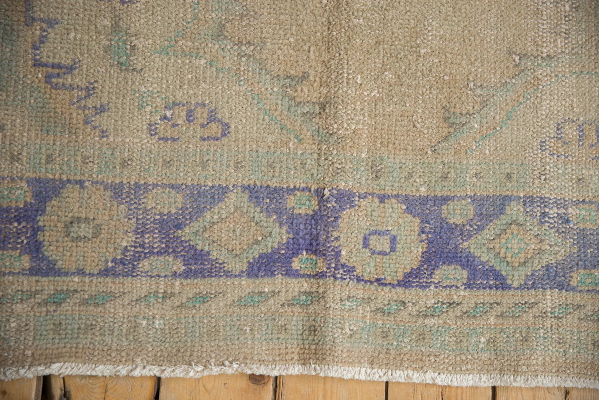 6x9.5 Vintage Distressed Oushak Carpet - Image 4