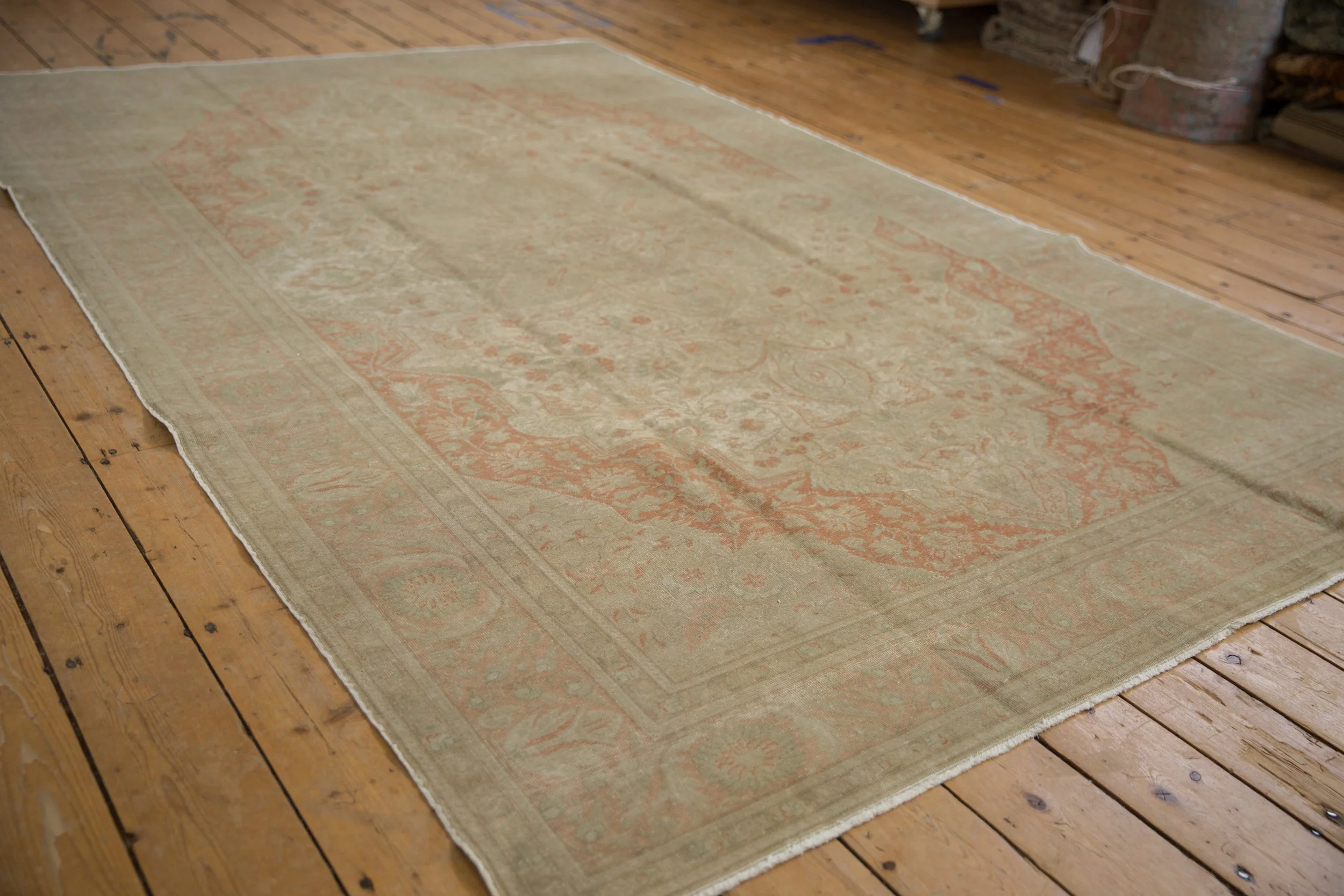 6x9.5 Vintage Fine Distressed Kayseri Carpet - Image 7