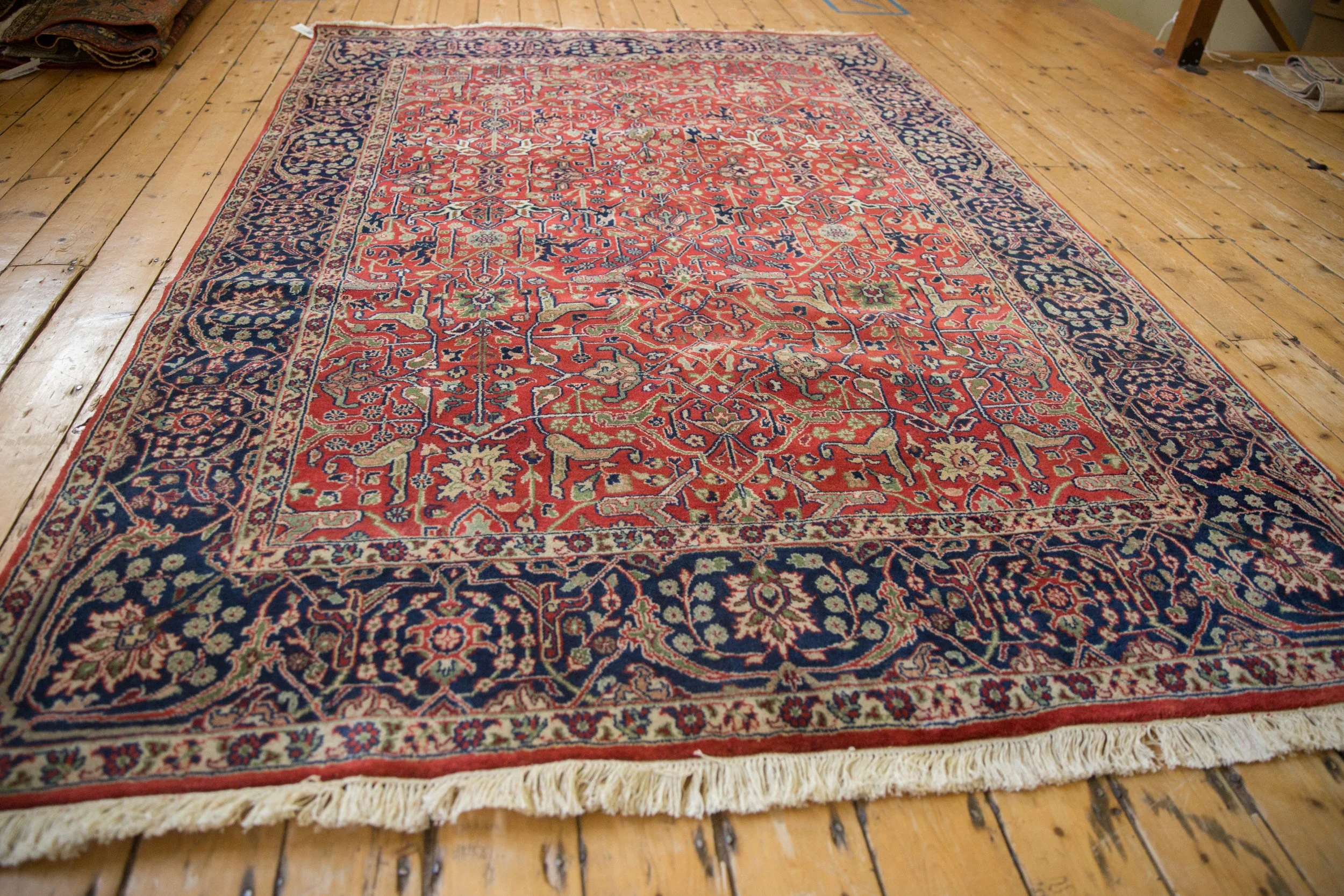 6x9 Vintage Agra Carpet - Image 9