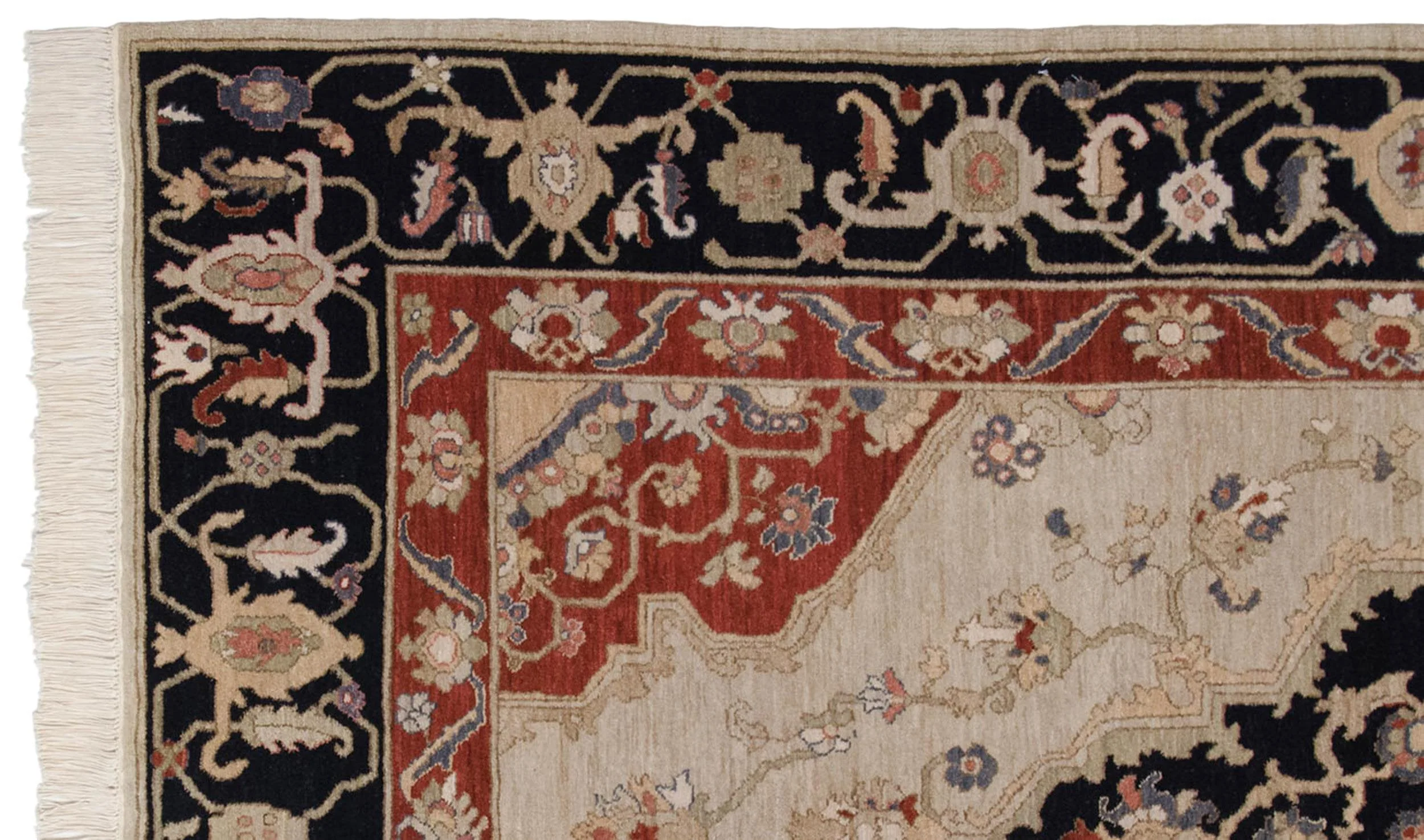 6x9 Vintage Armenian Serapi Design Carpet - Image 5