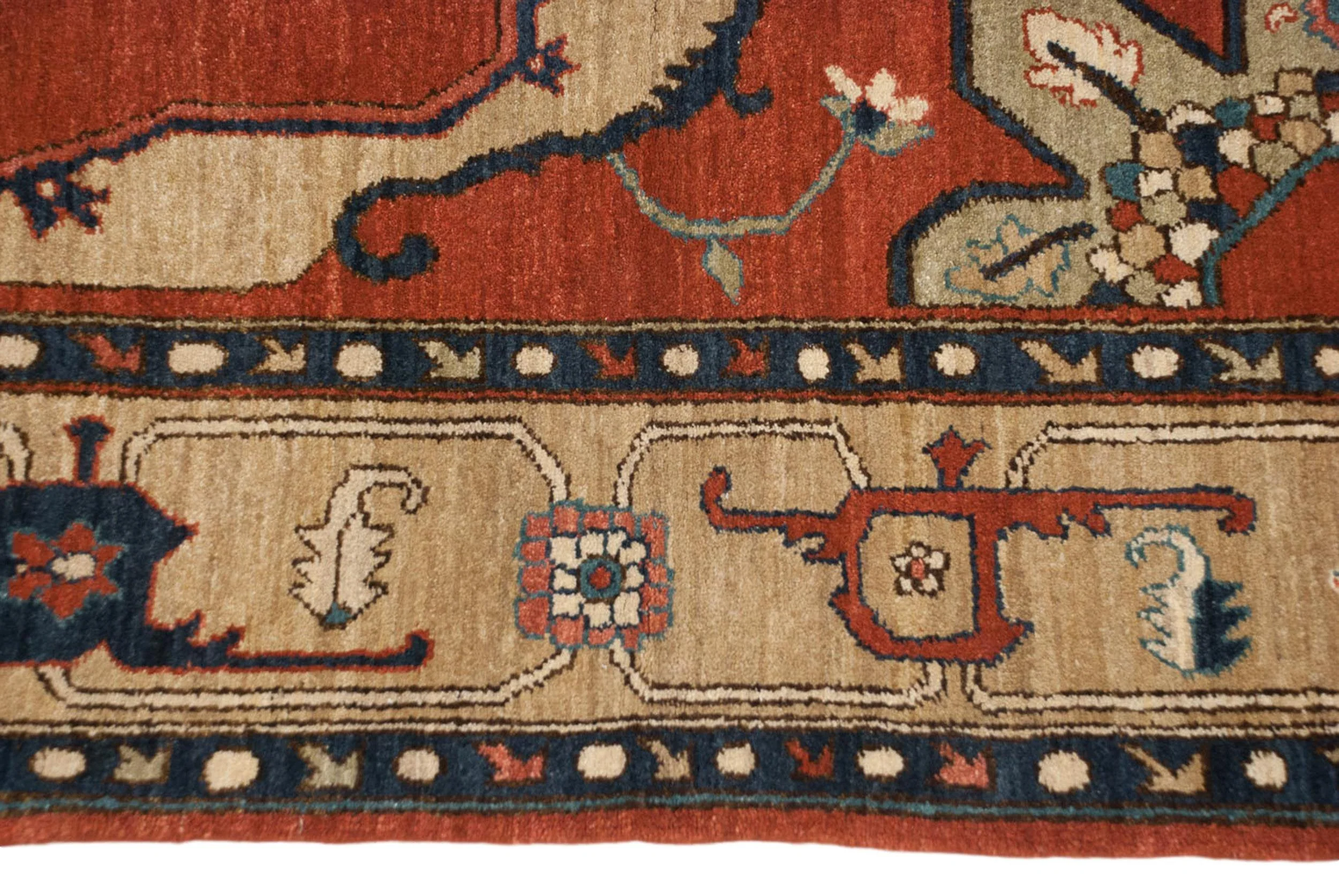 6x9 Vintage Armenian Serapi Design Carpet - Image 3