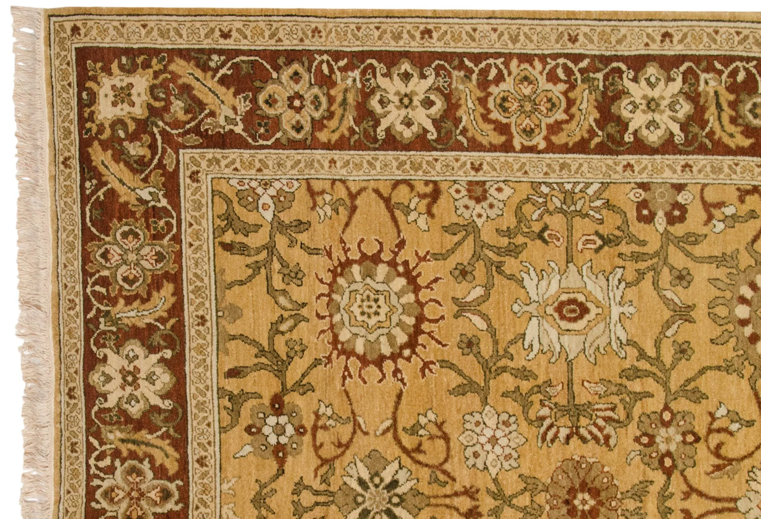 6x9 Vintage Armenian Sultanabad Design Carpet - Image 3