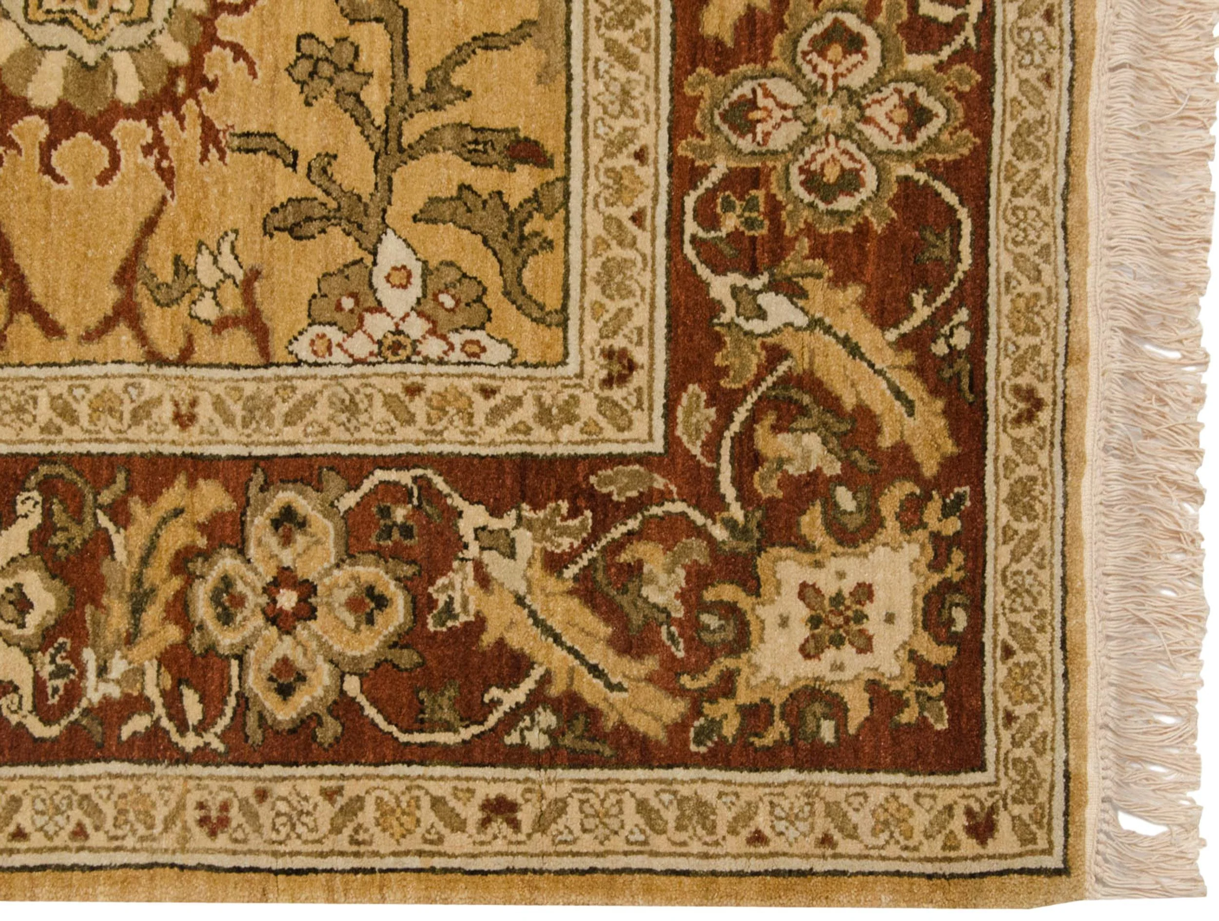 6x9 Vintage Armenian Sultanabad Design Carpet - Image 4