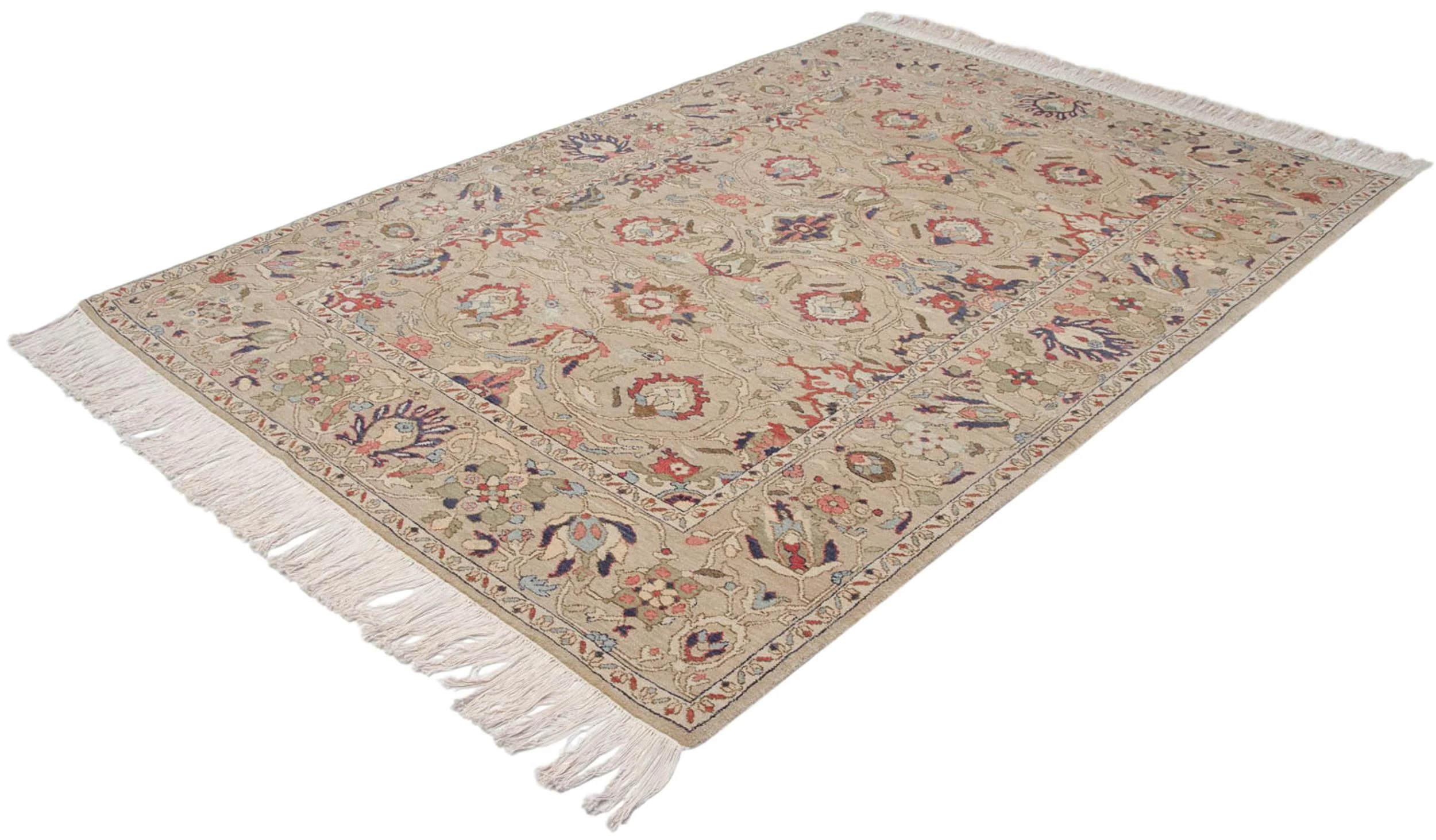 6x9 Vintage Armenian Sultanabad Design Carpet - Image 10