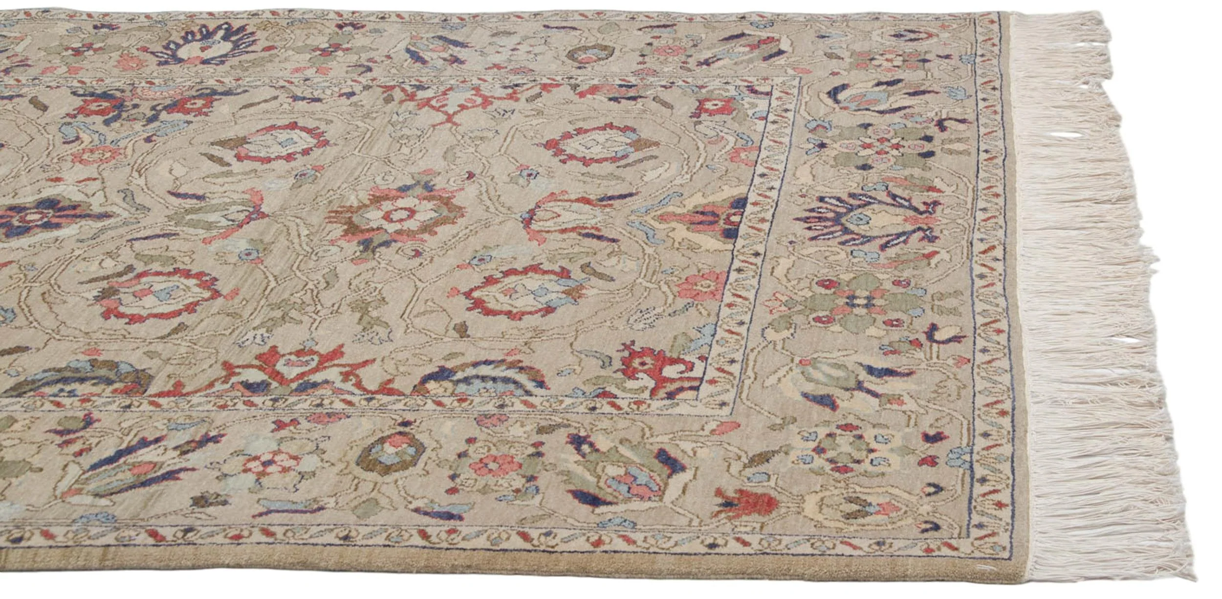 6x9 Vintage Armenian Sultanabad Design Carpet - Image 12