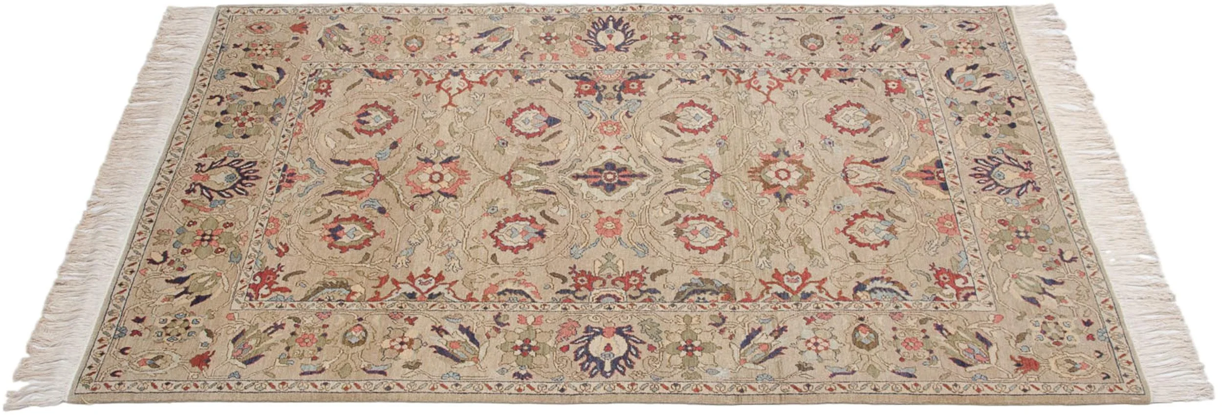 6x9 Vintage Armenian Sultanabad Design Carpet - Image 2