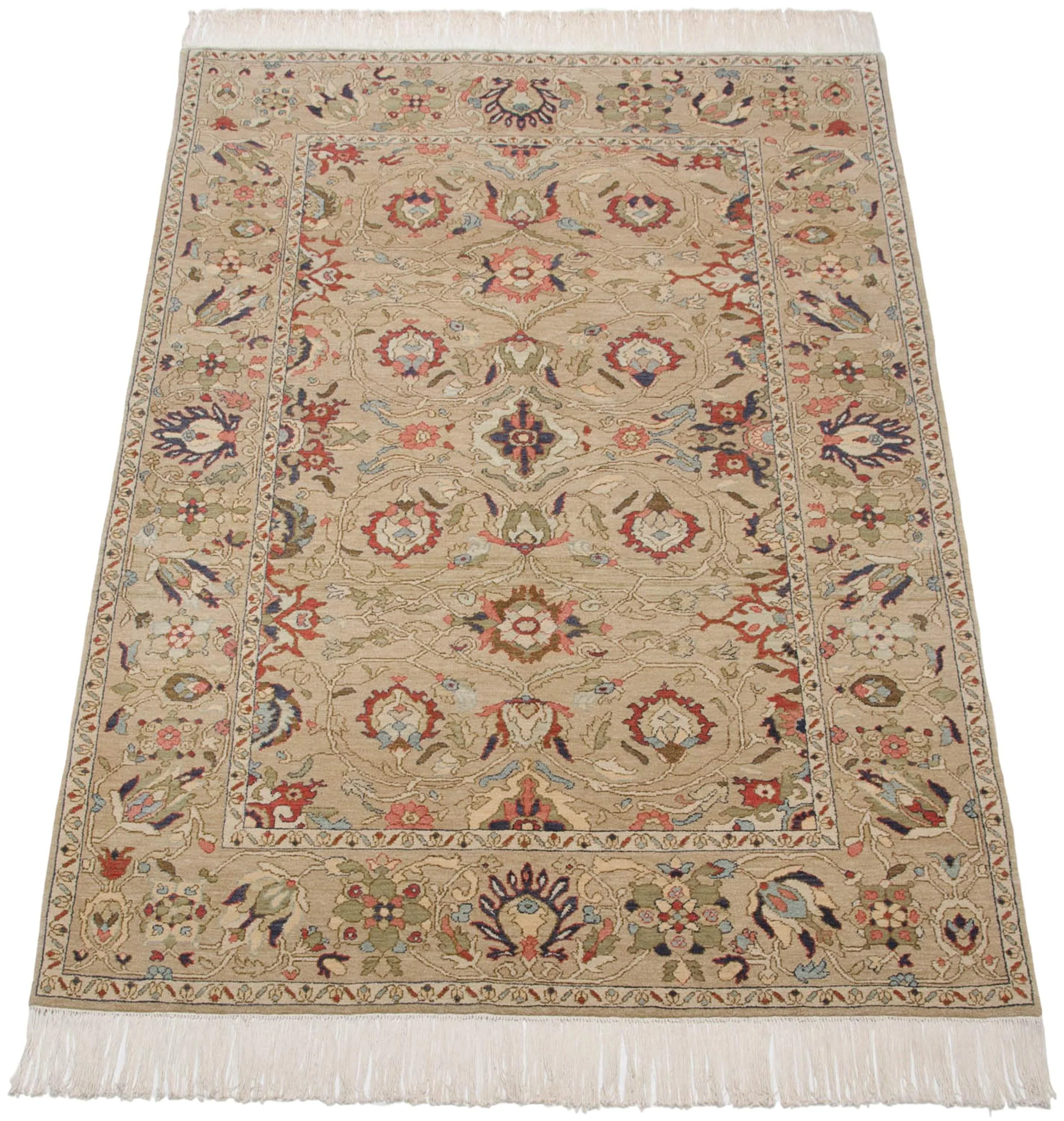 6x9 Vintage Armenian Sultanabad Design Carpet - Image 3