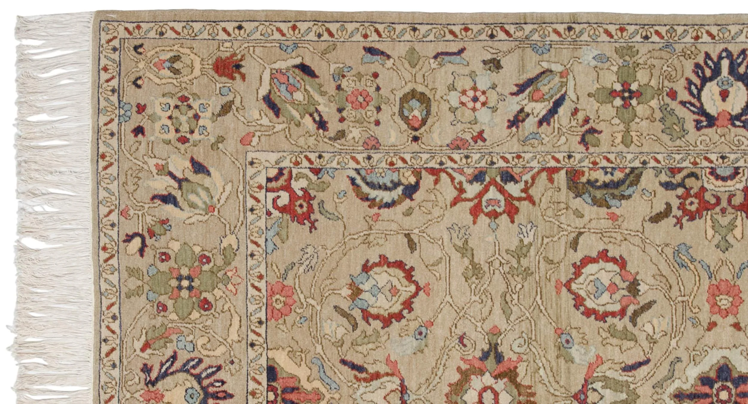 6x9 Vintage Armenian Sultanabad Design Carpet - Image 5