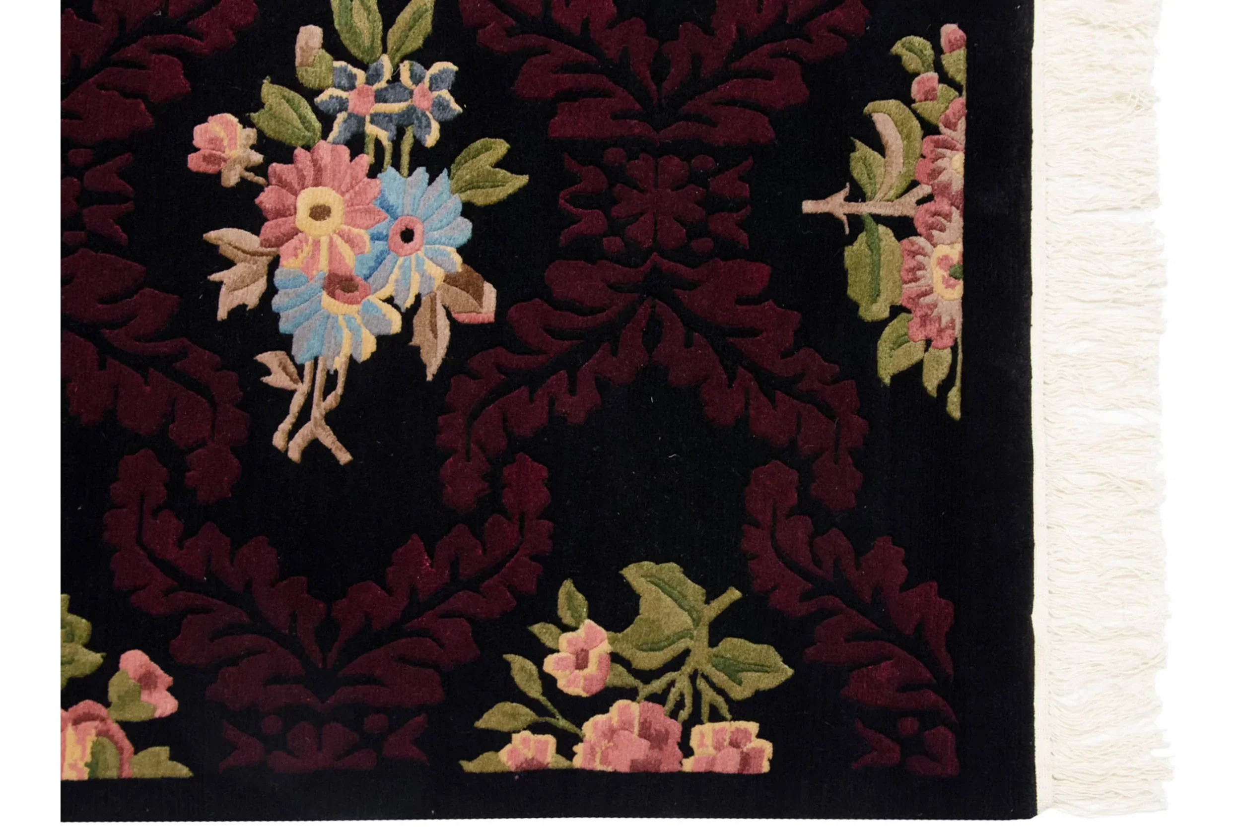6x9 Vintage Contemporary Indian Aubusson Design Carpet - Image 3