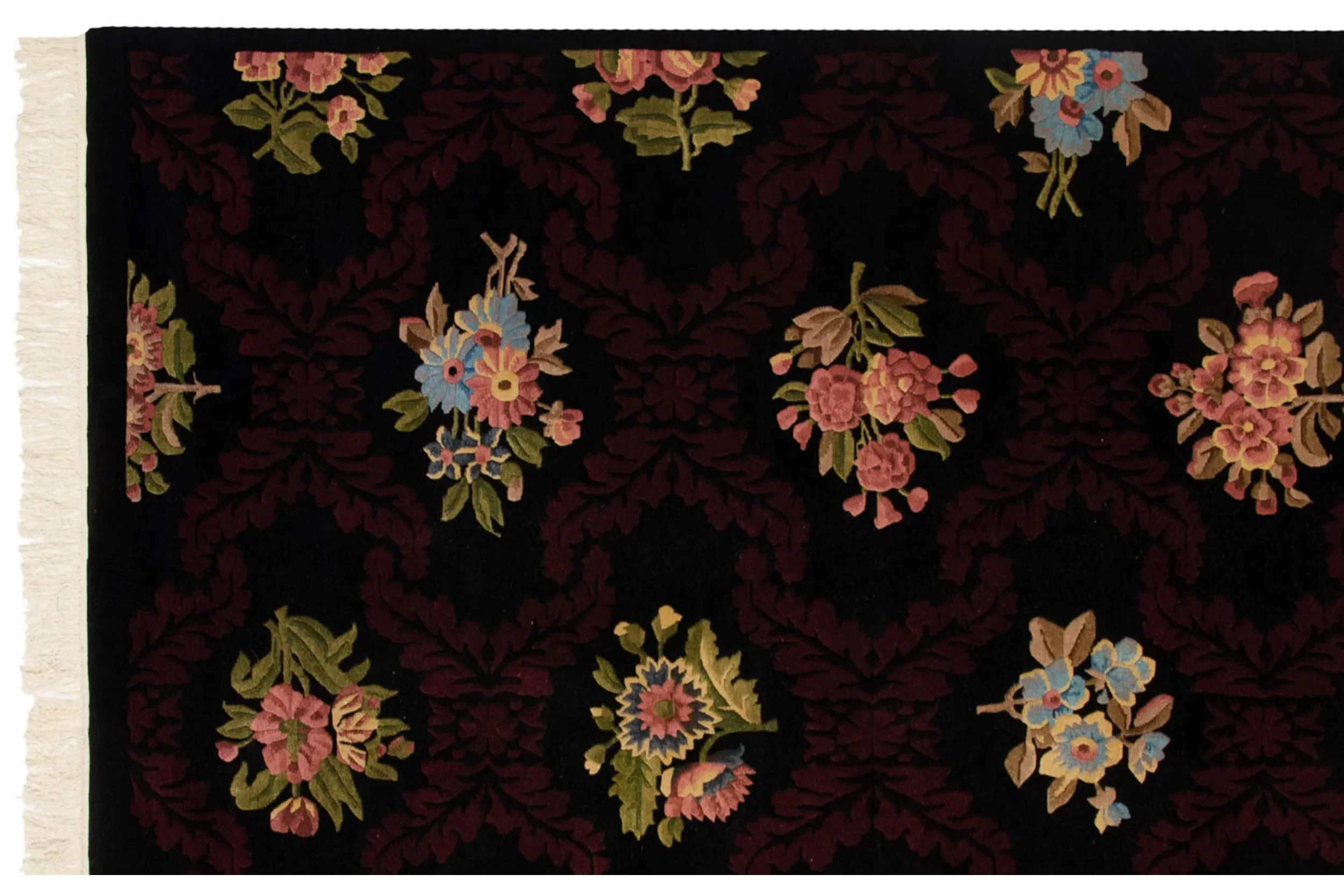 6x9 Vintage Contemporary Indian Aubusson Design Carpet - Image 6