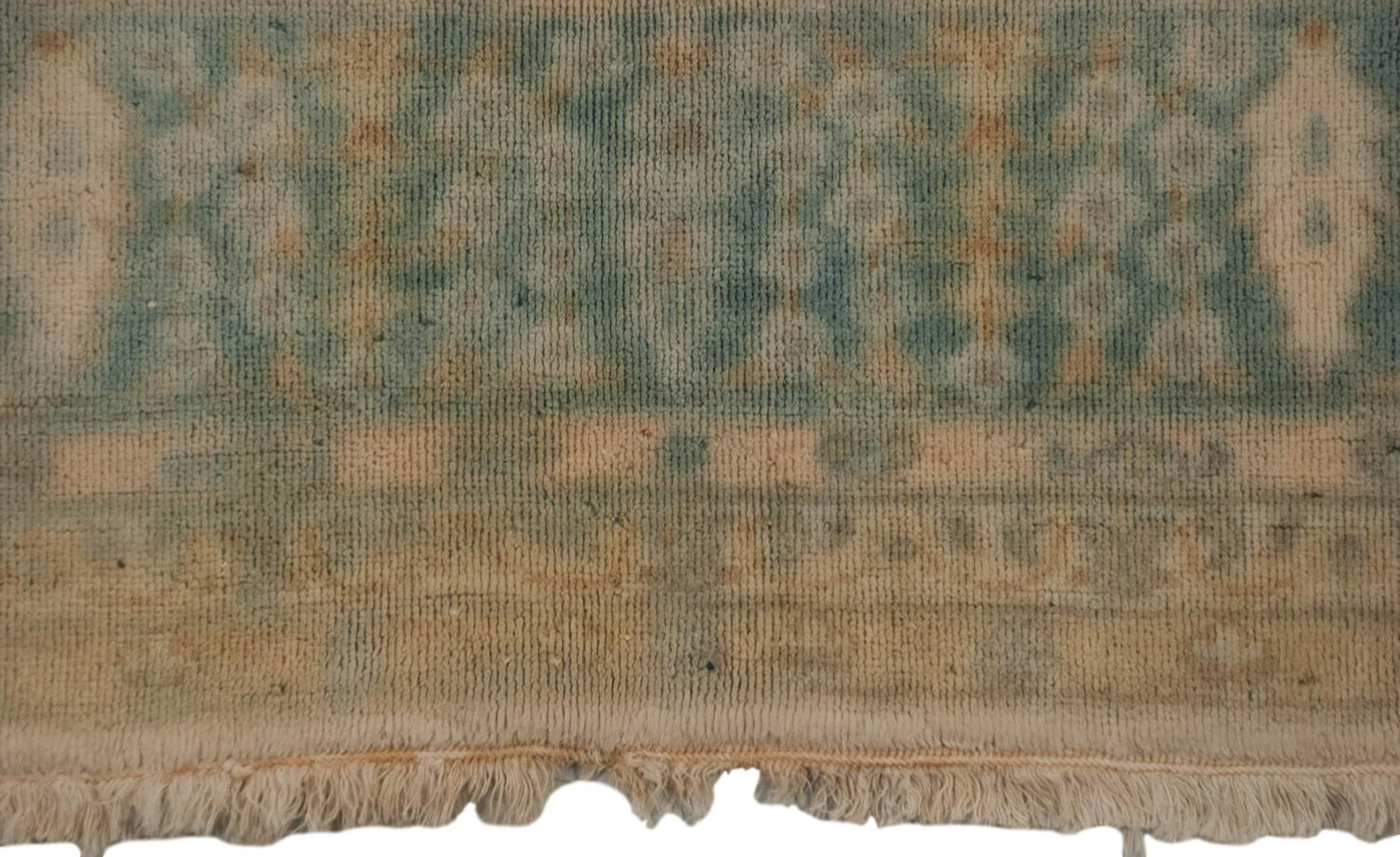 6x9 Vintage Distressed Bulgarian Kerman Design Carpet - Image 5