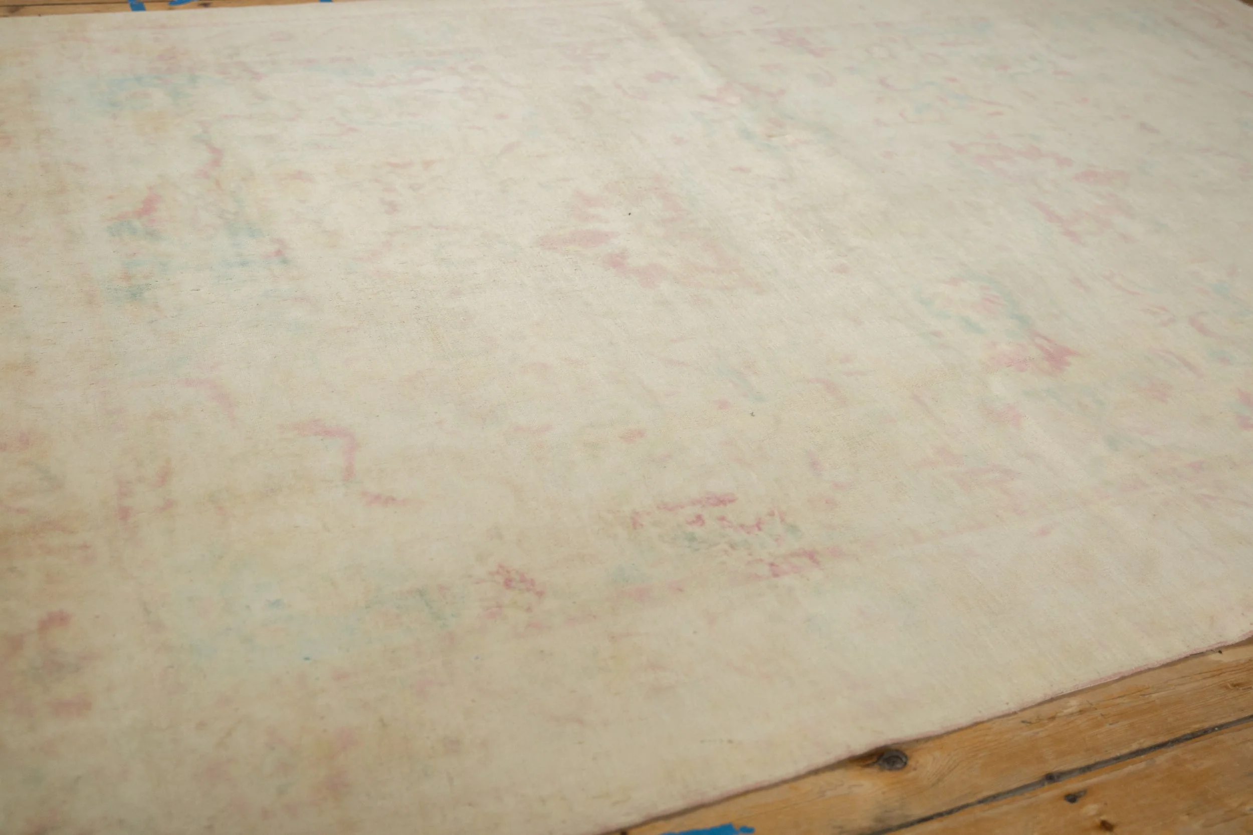 6x9 Vintage Distressed Bulgarian Polonaise Design Carpet - Image 6