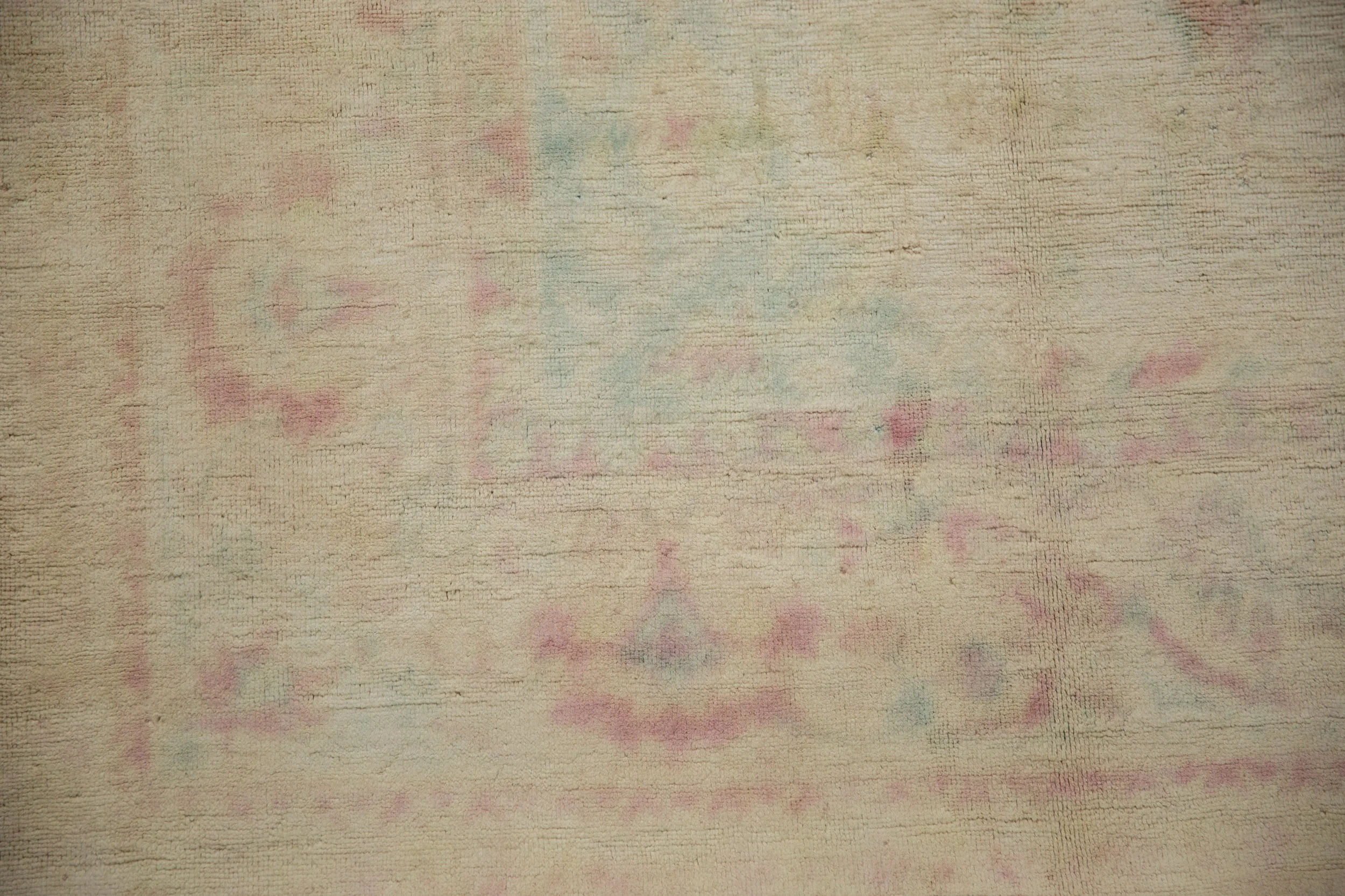 6x9 Vintage Distressed Bulgarian Polonaise Design Carpet - Image 7