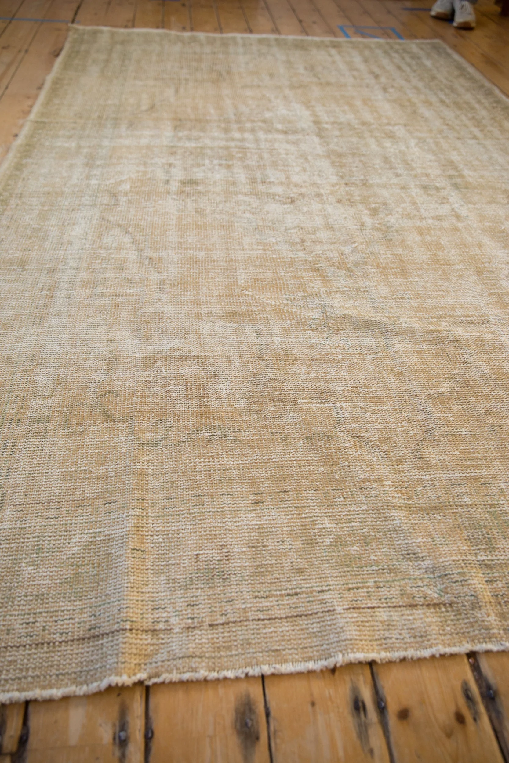 6x9 Vintage Distressed Oushak Carpet - Image 7