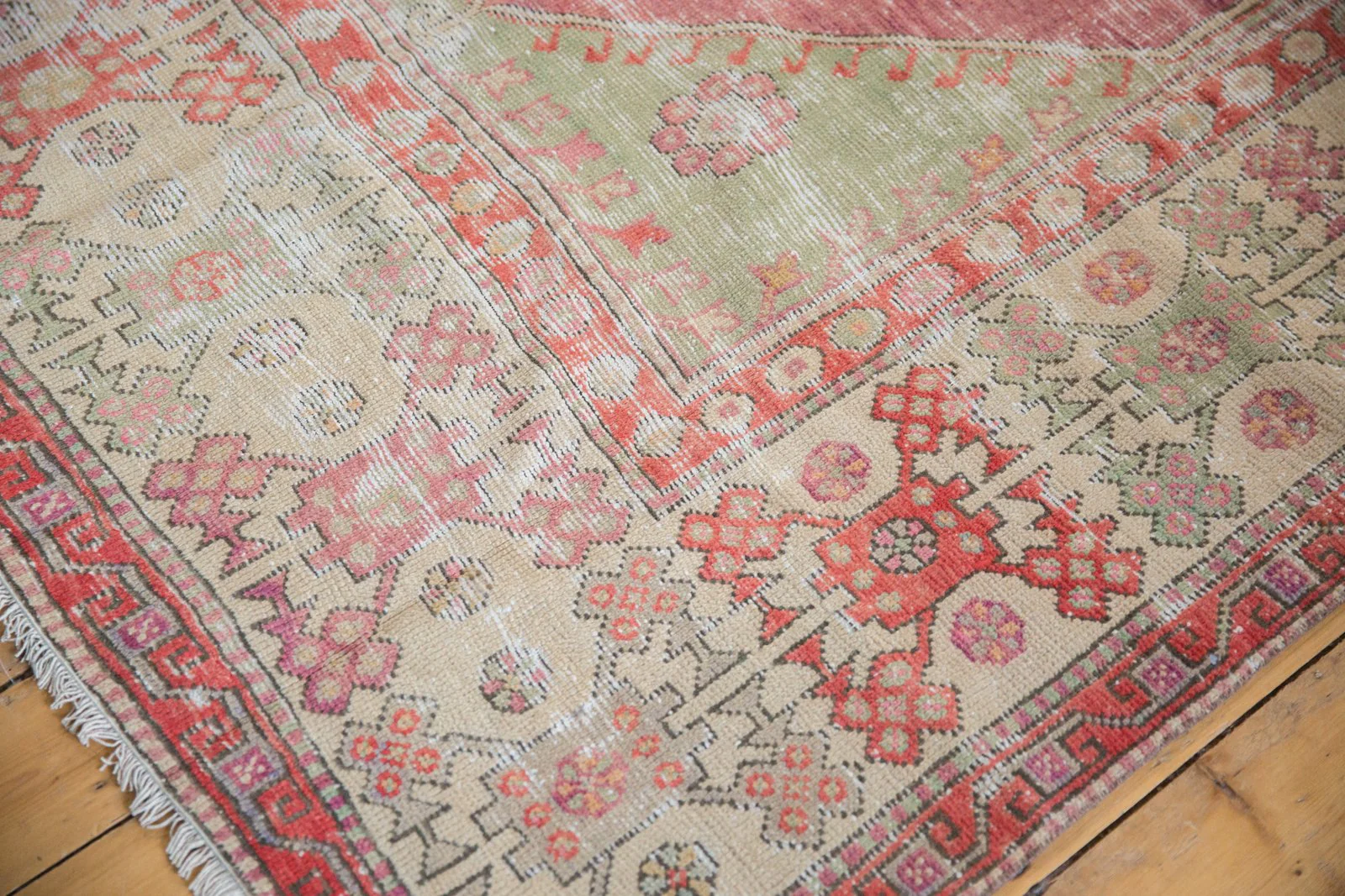 6x9 Vintage Distressed Oushak Carpet - Image 11