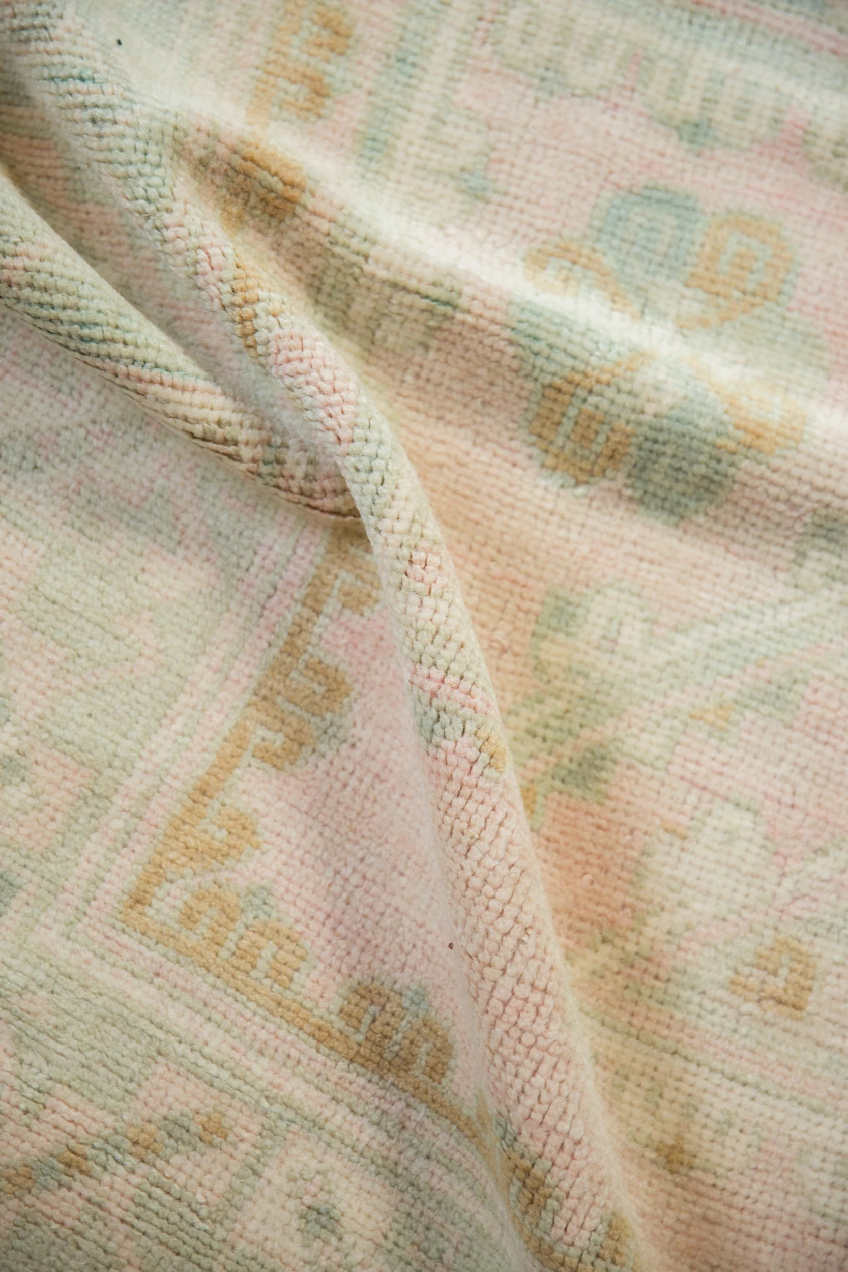 6x9 Vintage Distressed Oushak Carpet - Image 10