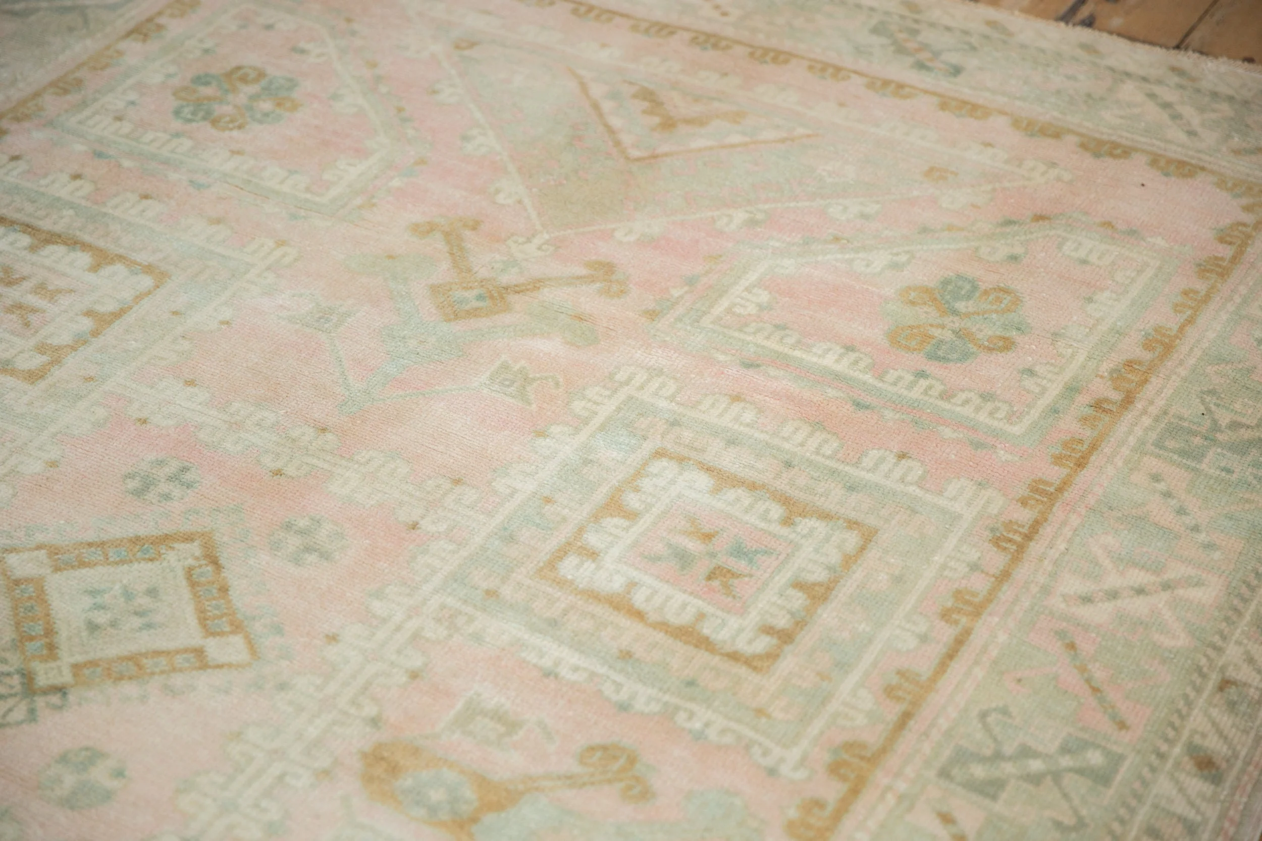 6x9 Vintage Distressed Oushak Carpet - Image 7