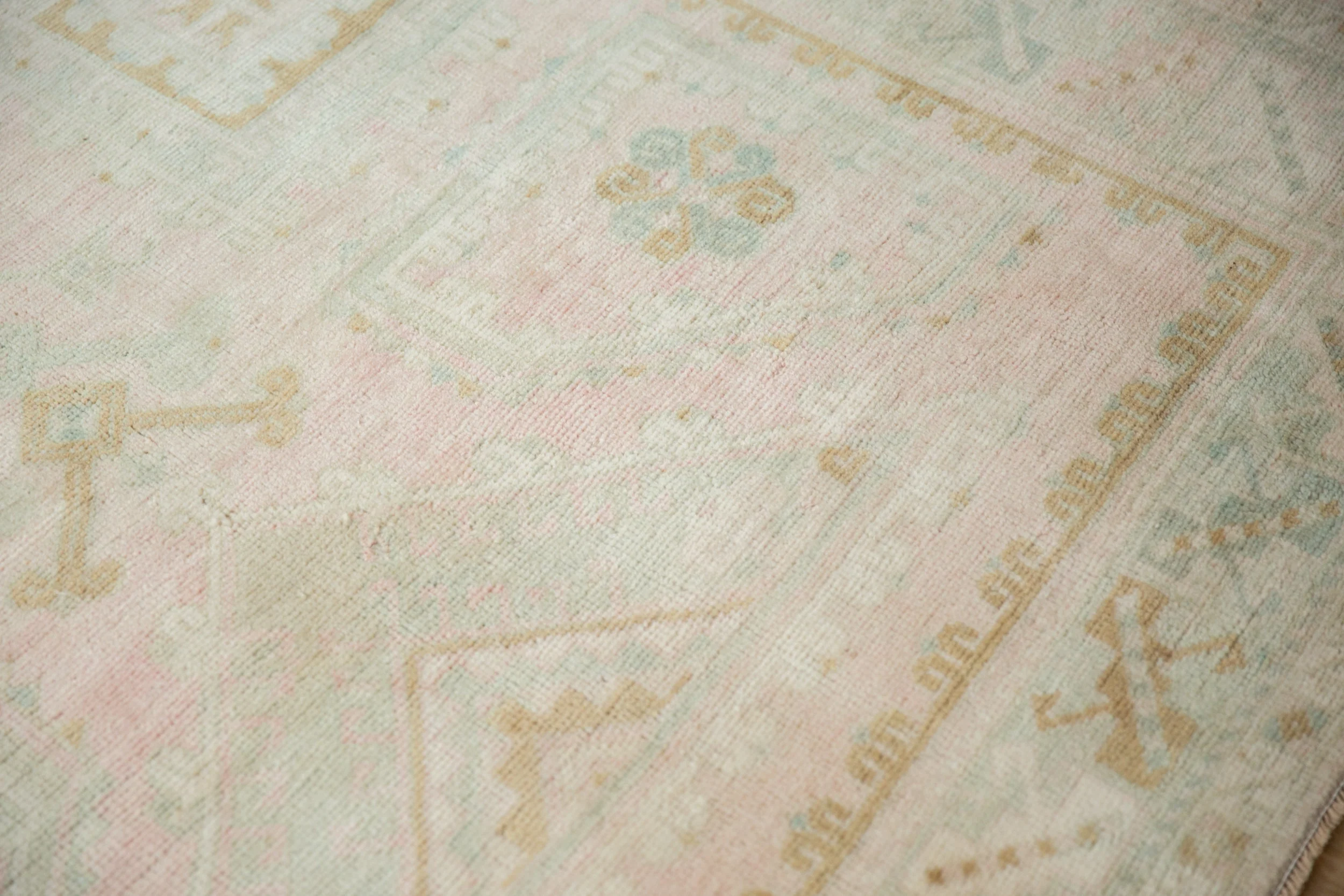 6x9 Vintage Distressed Oushak Carpet - Image 9