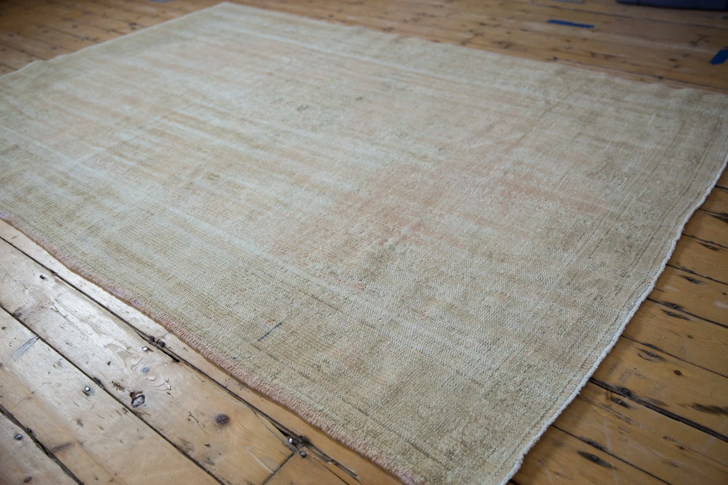 6x9 Vintage Distressed Oushak Carpet - Image 6