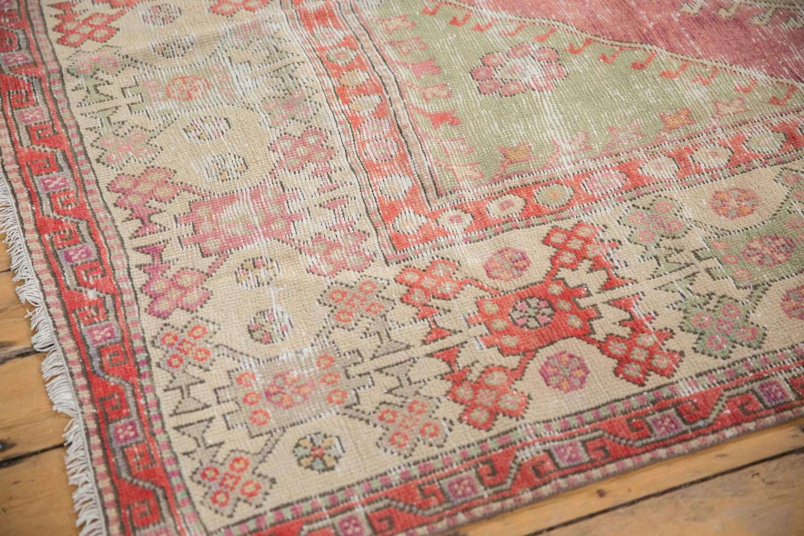 6x9 Vintage Distressed Oushak Carpet - Image 4